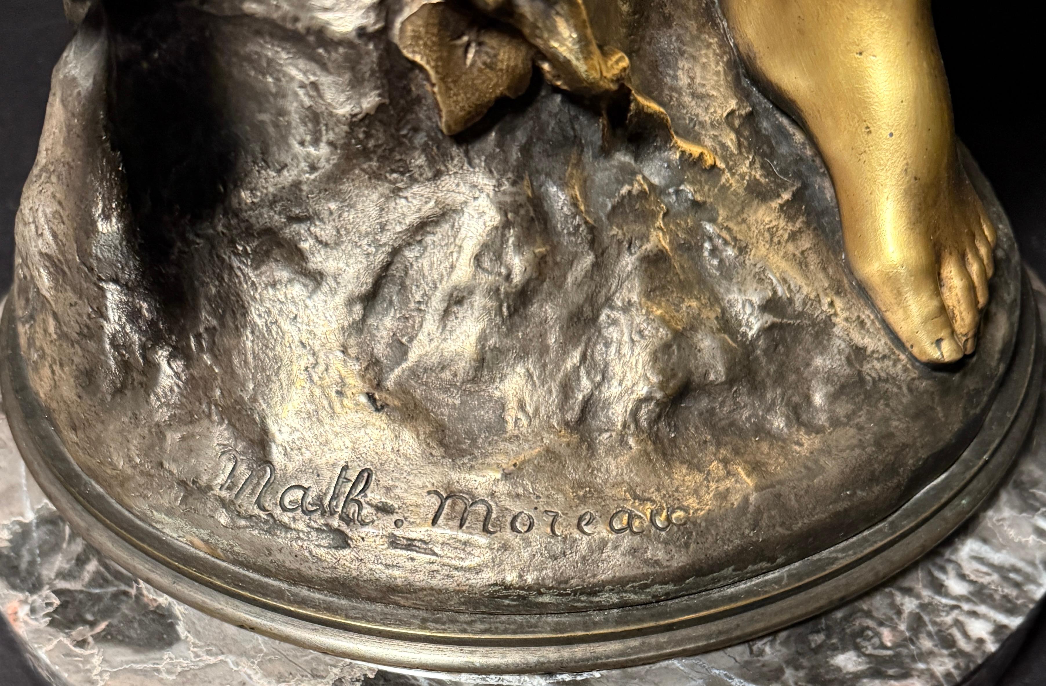 Bronzo esotico dorato e argentato di Mathurin Moreau in vendita 2