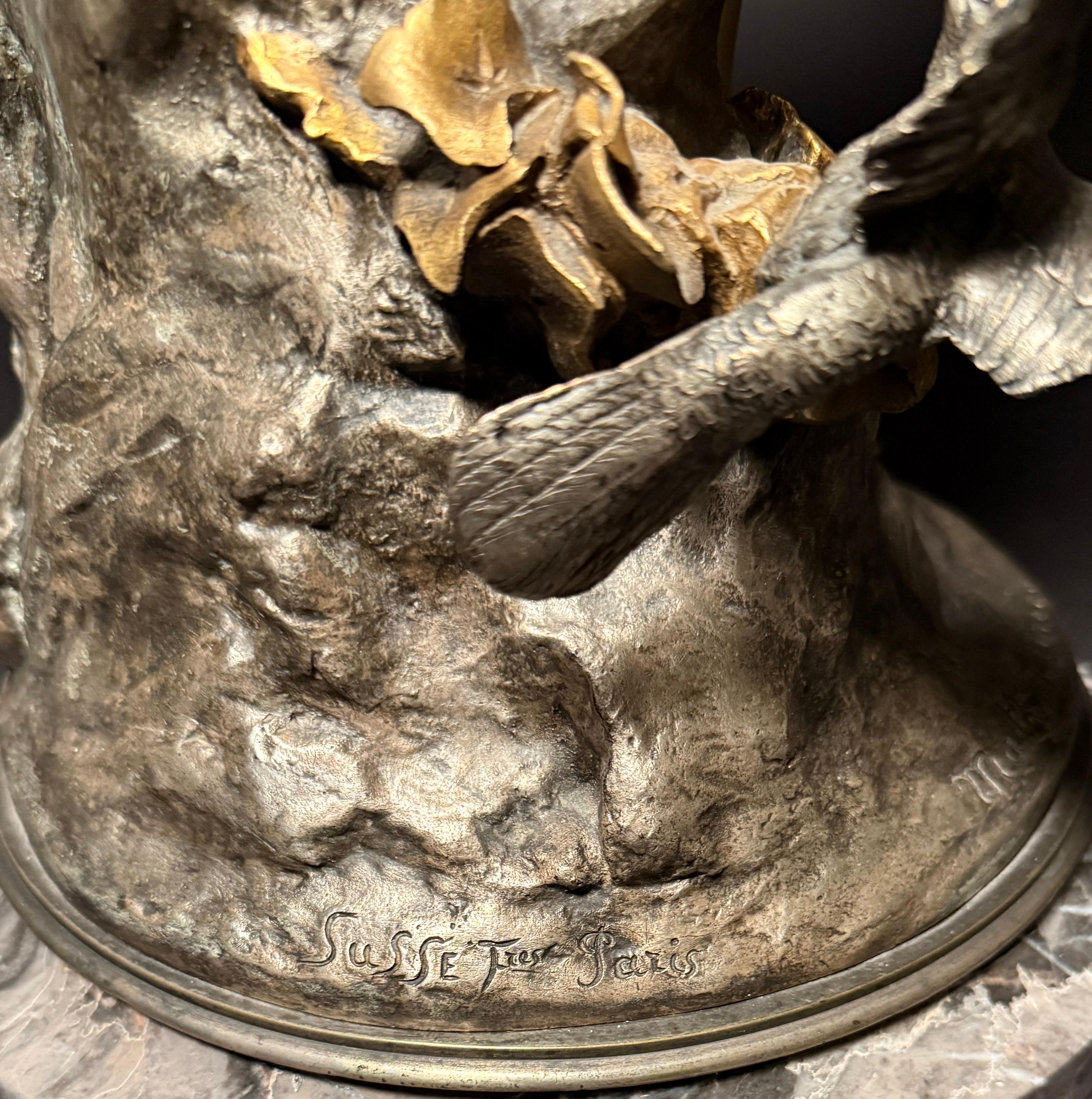 Bronzo esotico dorato e argentato di Mathurin Moreau in vendita 3