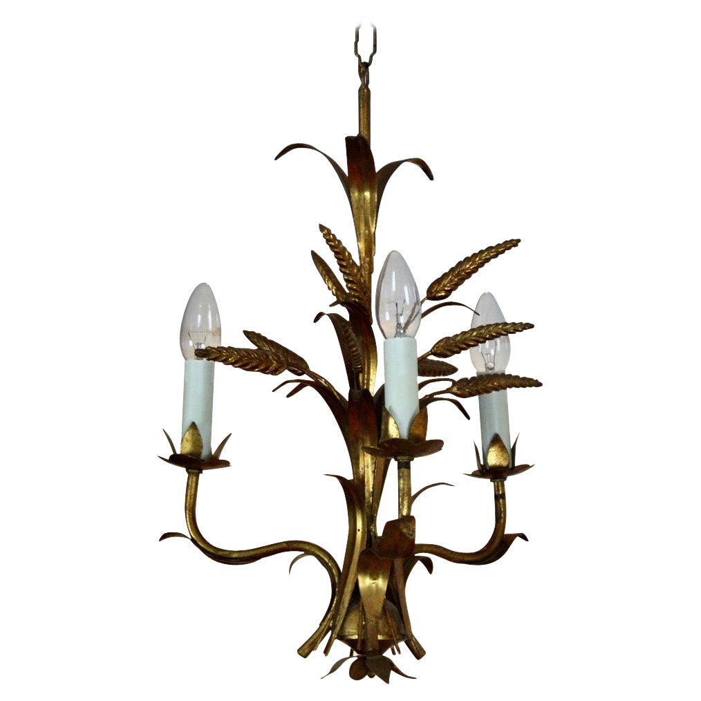 Lampadario esotico Hollywood Regency a covoni di Hans Kögl, Germania, anni '70