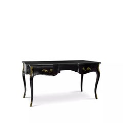 Exotic Lacquer Top Ormolu Desk