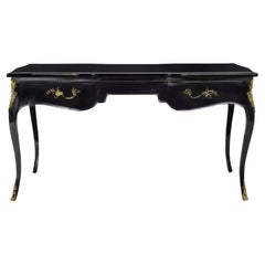 Exotic Lacquer Top Ormolu Desk