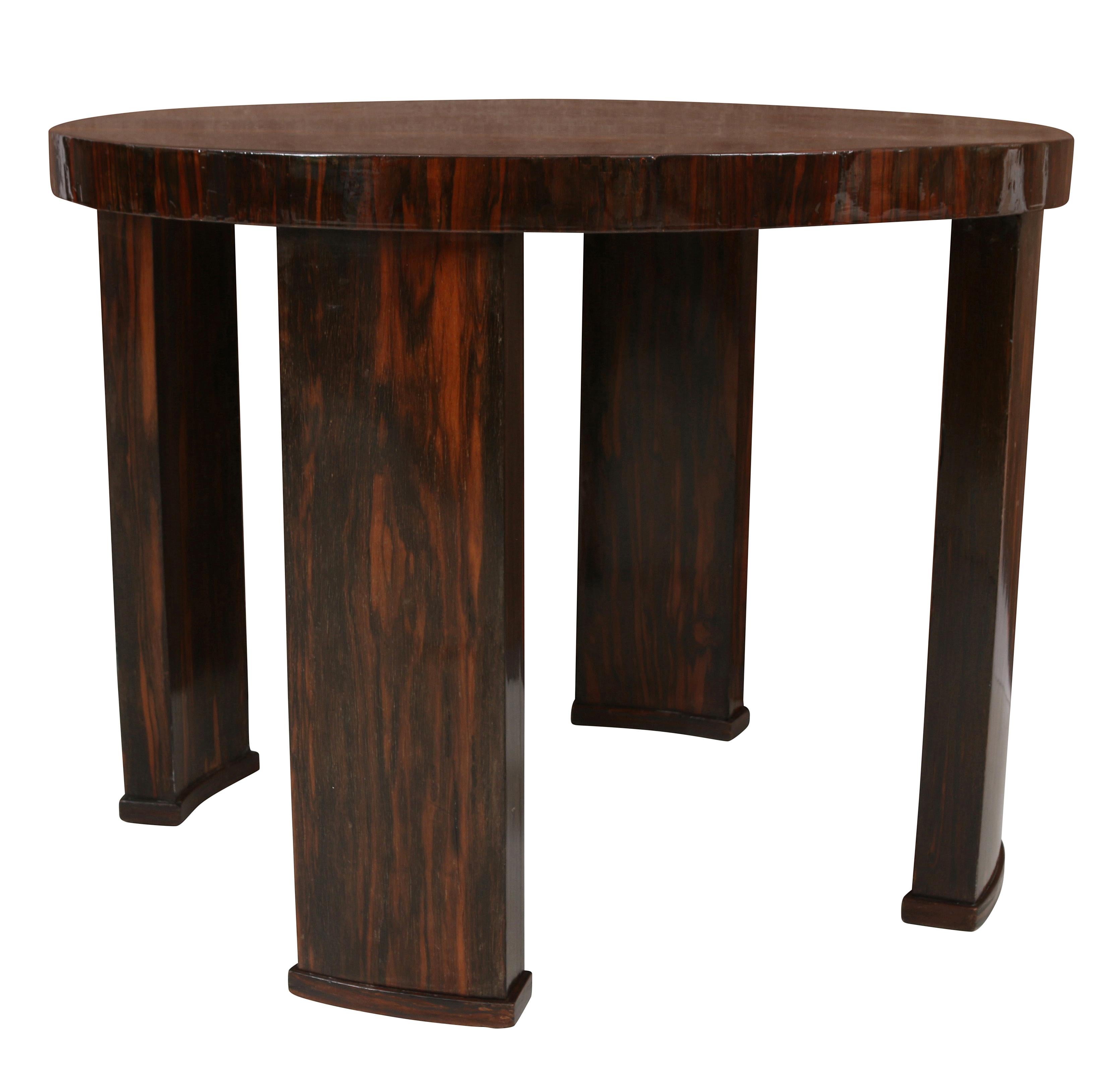 Chinoiserie Exotic Lacquered Madagascar Side Table