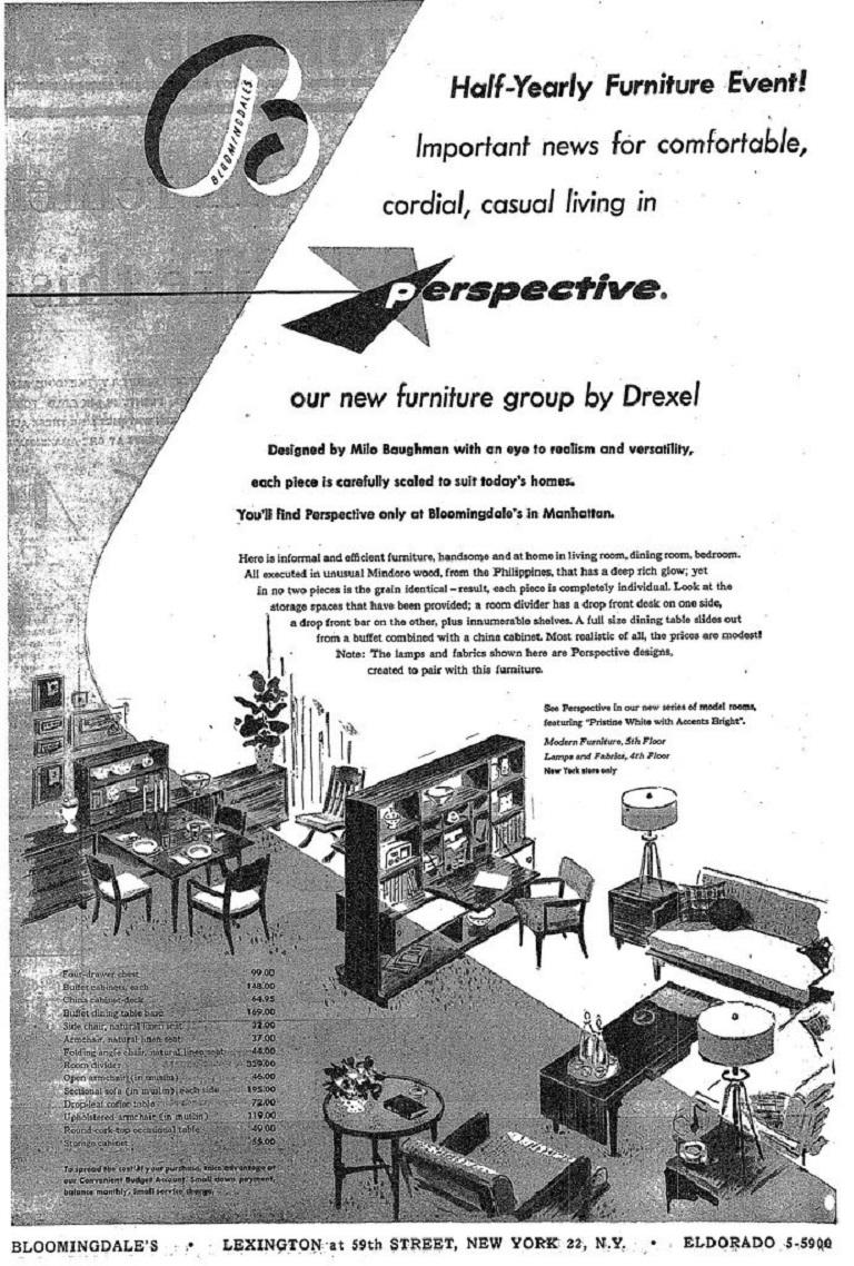Exoter Mindoro-Holzschrank von Milo Baughman für Drexel Perspective, 1951 im Angebot 6