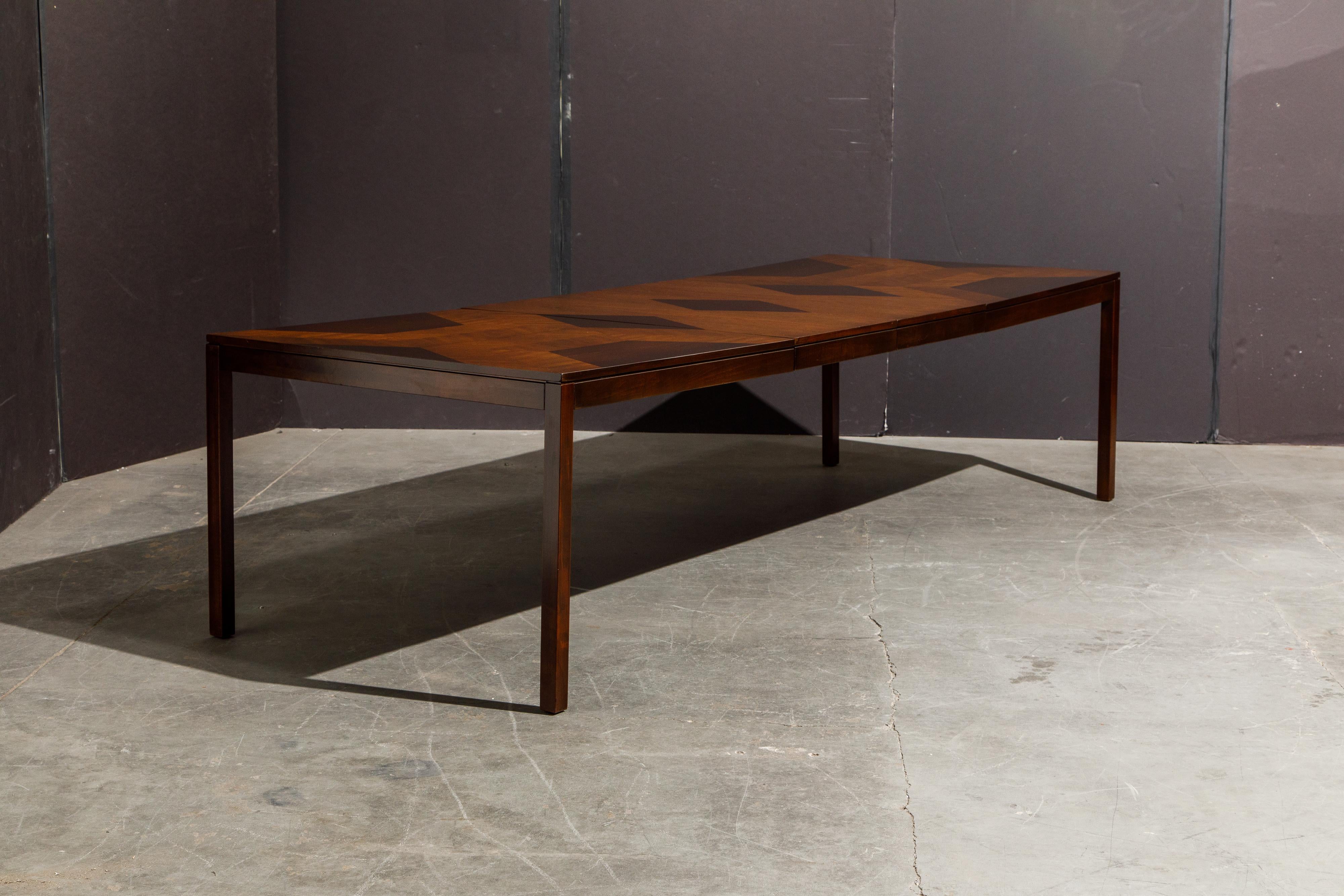 Exotic Mixed Woods Dining Table by Milo Baughman for Directional, circa 1970 7