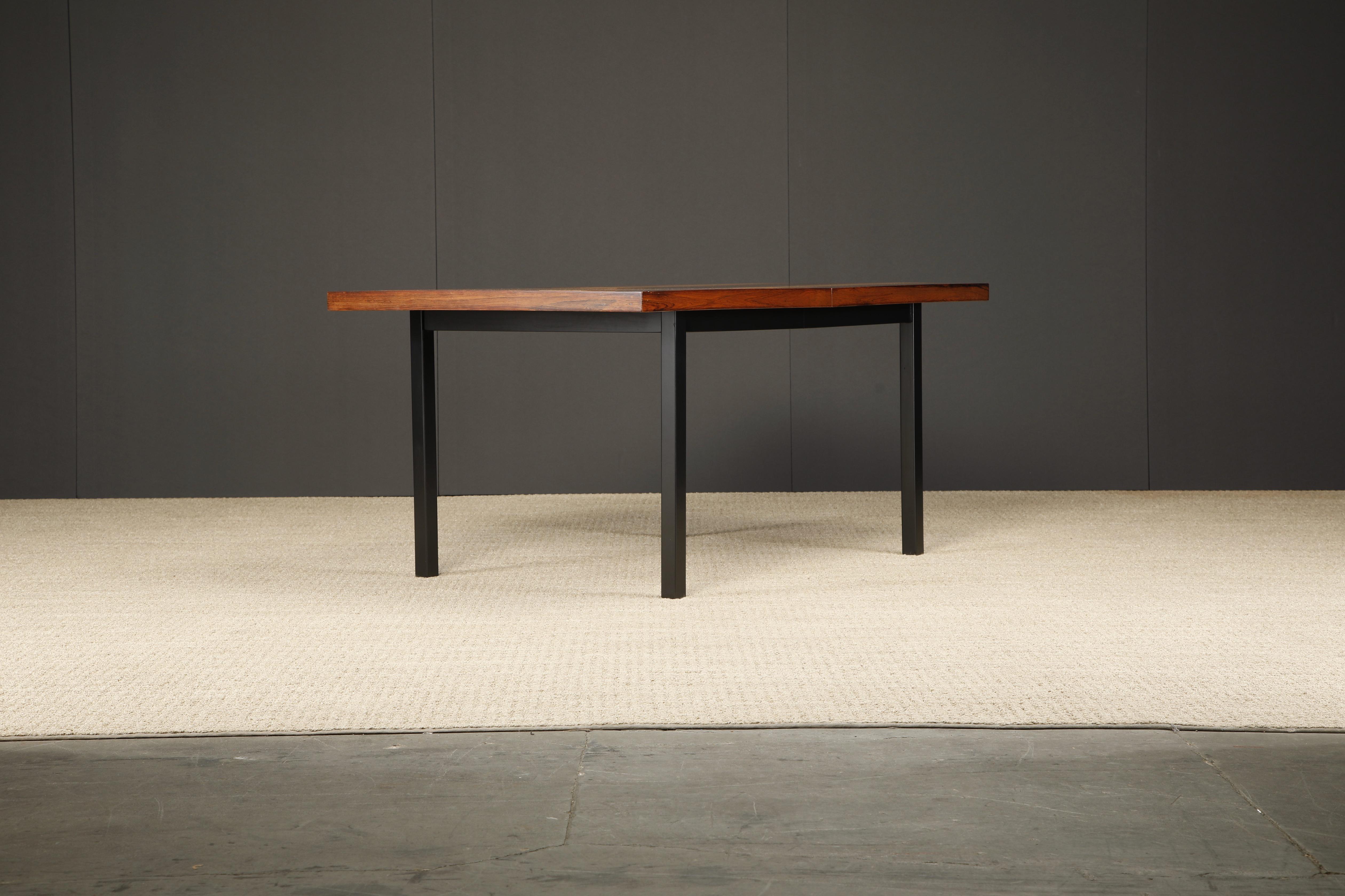 Exotic Mixed Woods Dining Table by Milo Baughman for Directional, 1960s For Sale 1