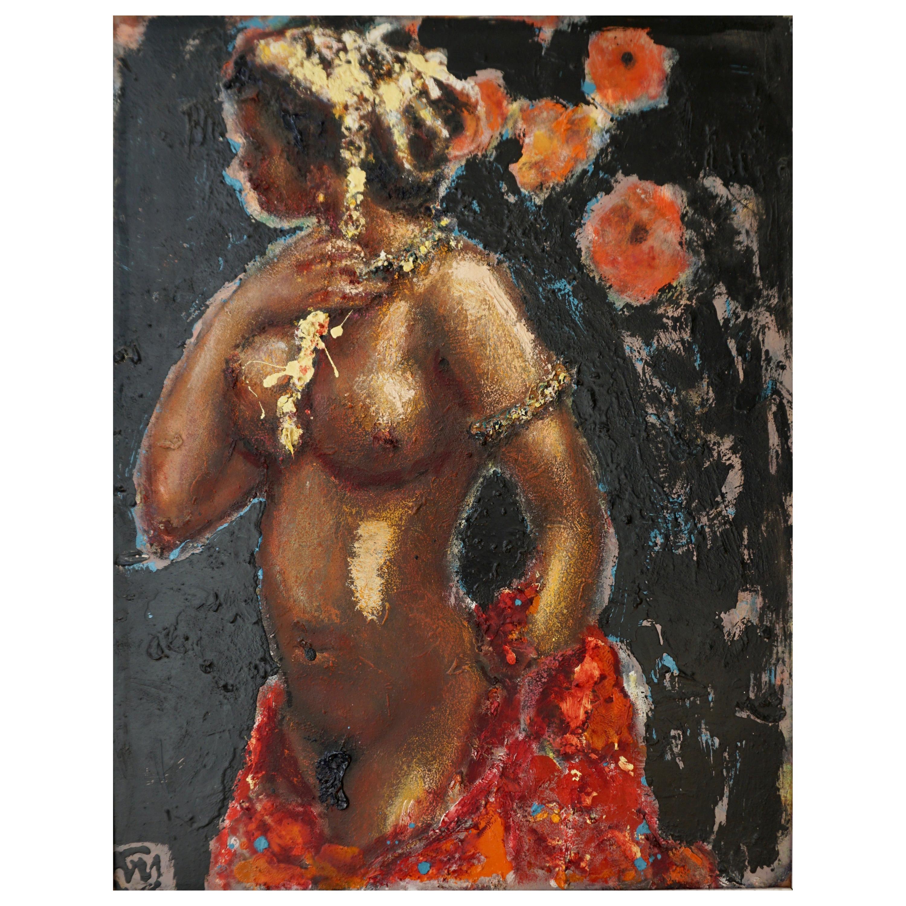 "Exotic Nude" Painting by G Westerman For Sale
