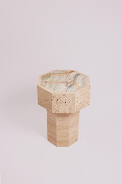 Exotic Onyx Gisele Side Table by Studio Gaia Paris