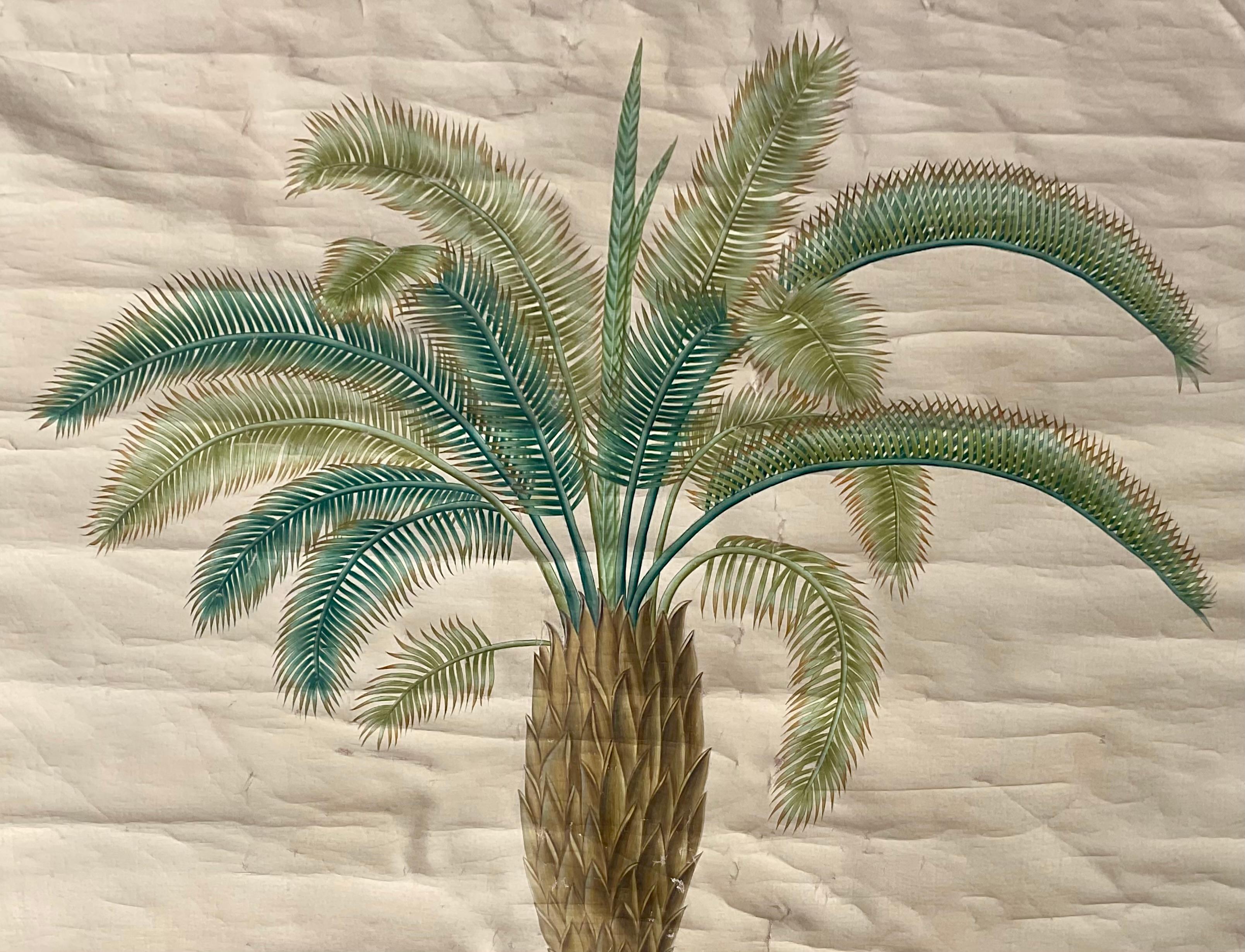 Quadri con palme esotiche in urne, set di due grandi dimensioni in vendita 4