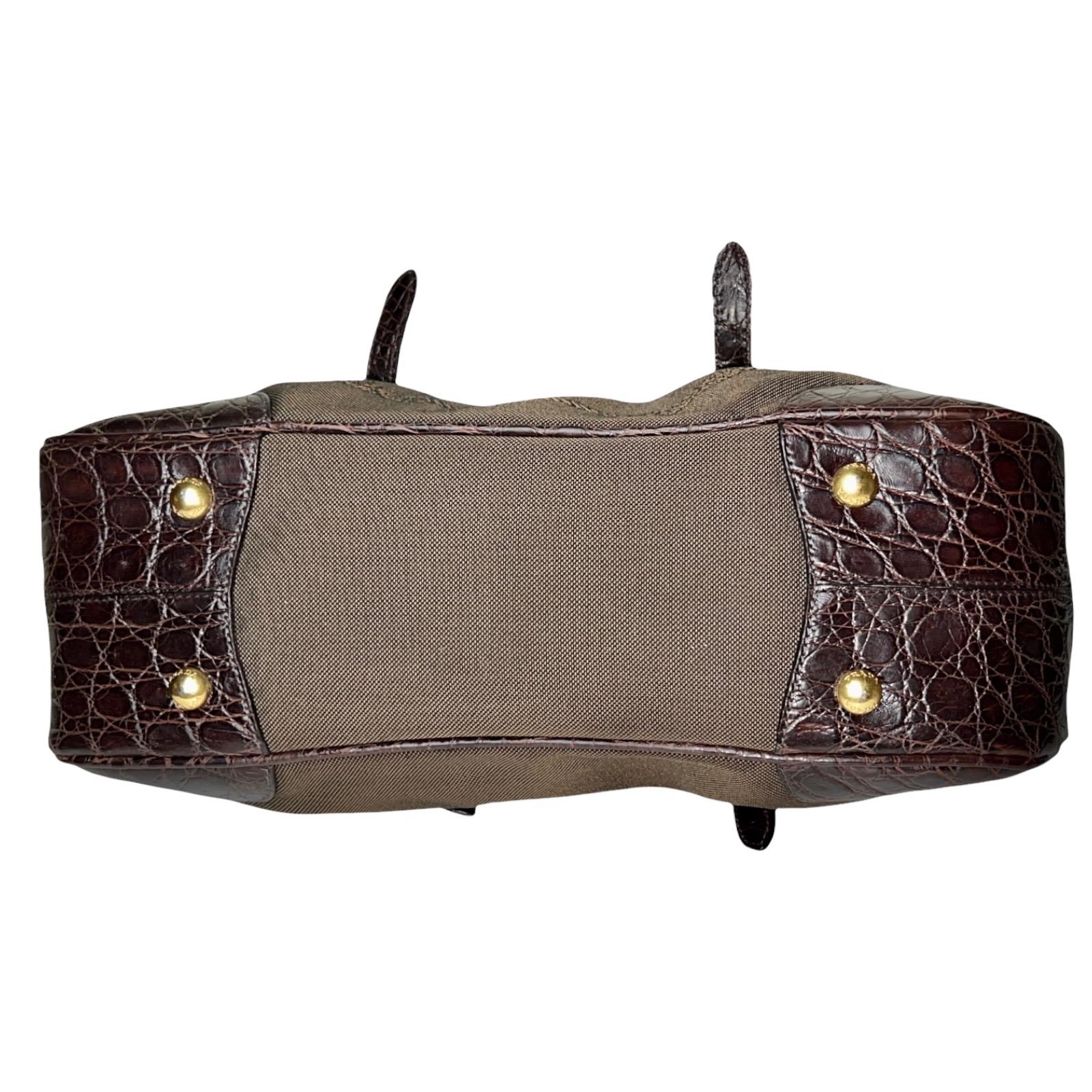 Exotische PRADA Bowlingtasche aus Jacquard und Leder mit Arztrahmen-Logodruck 3