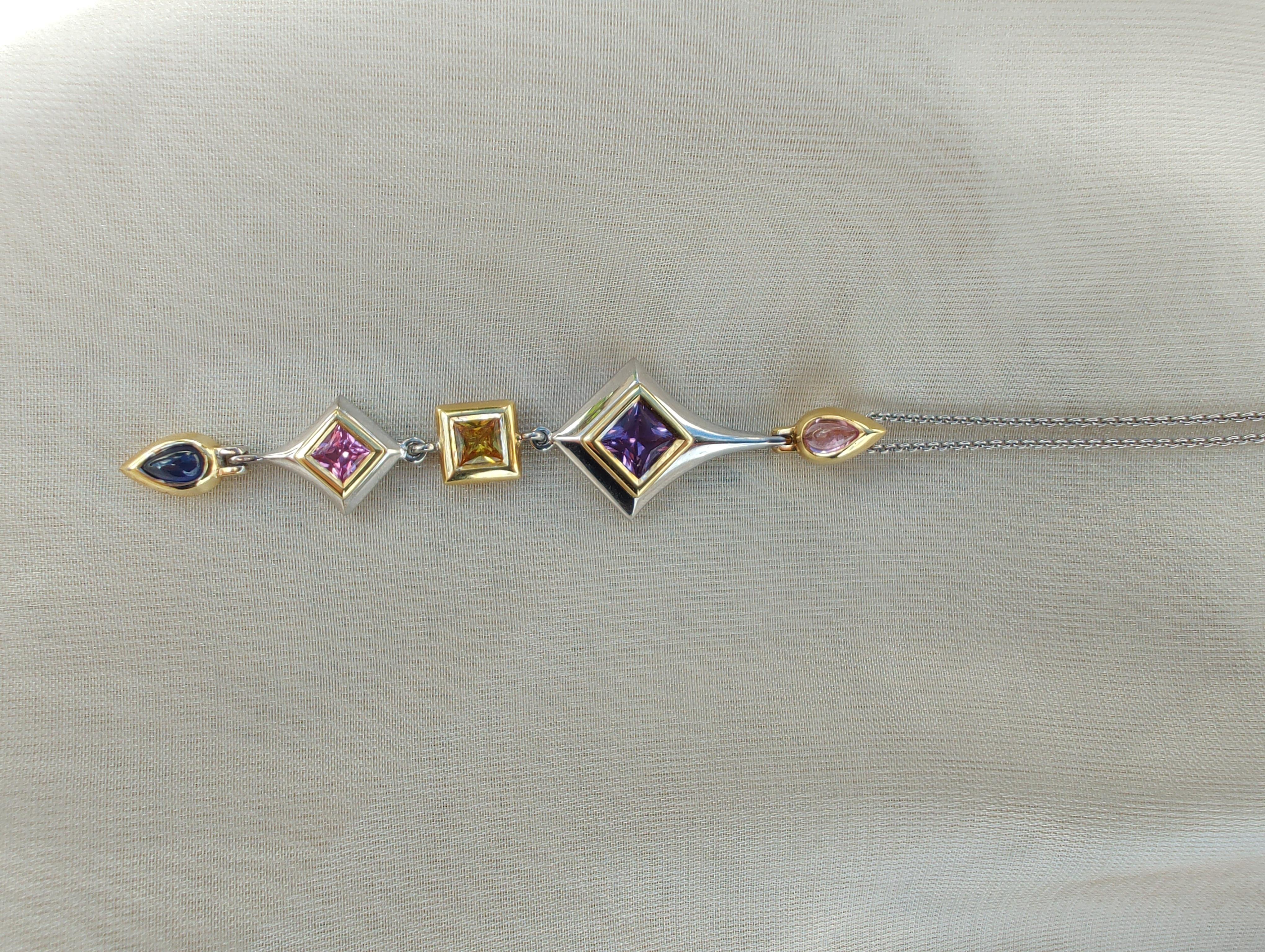 Exotic Sapphire Necklace In New Condition For Sale In LEEDERVILLE, WA