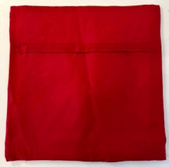 Exotic Silk Throw Pillow with Elephants and Peacocks India