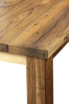 Exotic Solid Wood Modern Outdoor Dining Table from Costantini, Serrano
