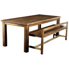 Exotic Solid Wood Modern Outdoor Dining Table from Costantini, Serrano