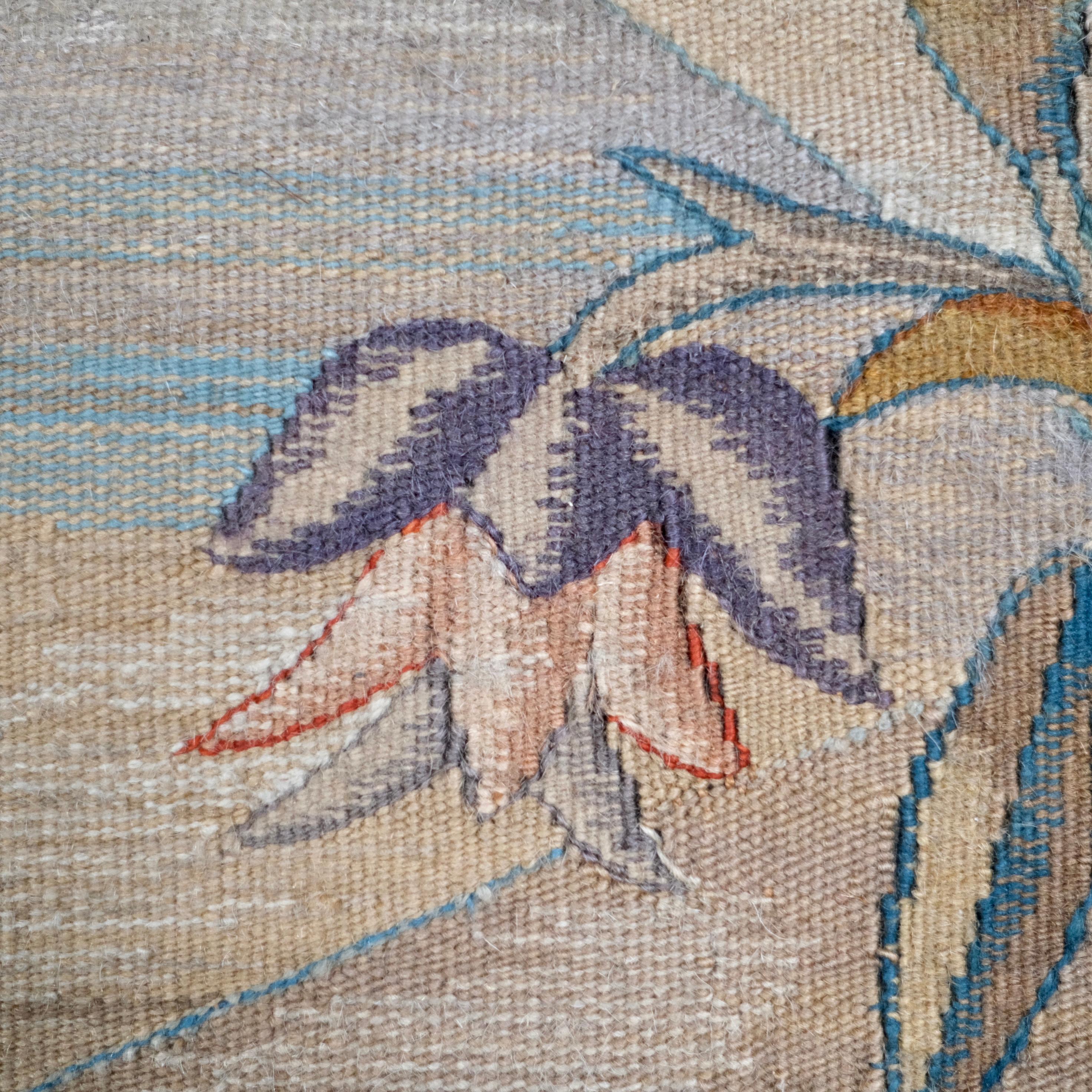Exotic verdure or chinoiserie tapestry from Aubusson, end of 19th-20th century 6