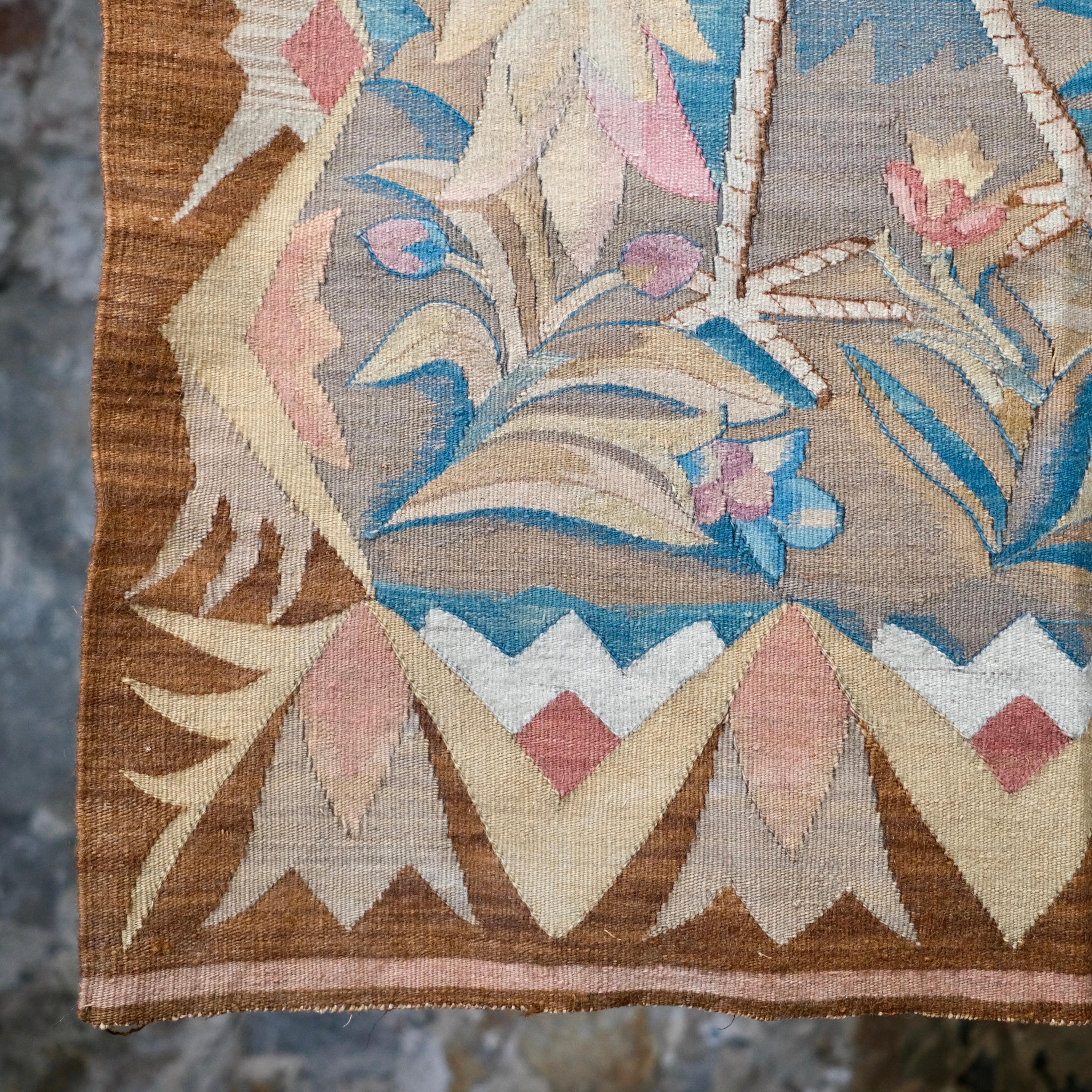 Exotic verdure or chinoiserie tapestry from Aubusson, end of 19th-20th century 7