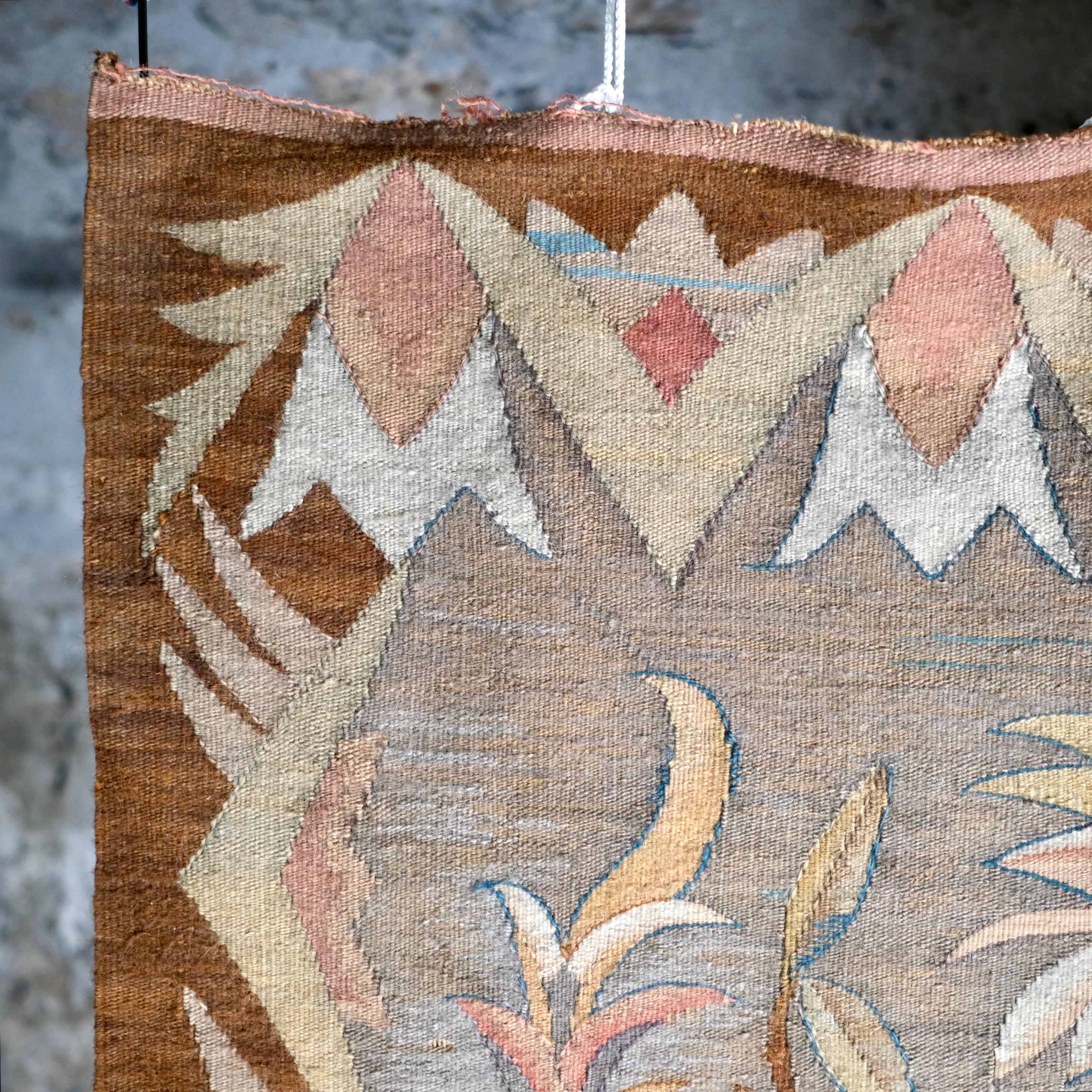 Exotic verdure or chinoiserie tapestry from Aubusson, end of 19th-20th century 9