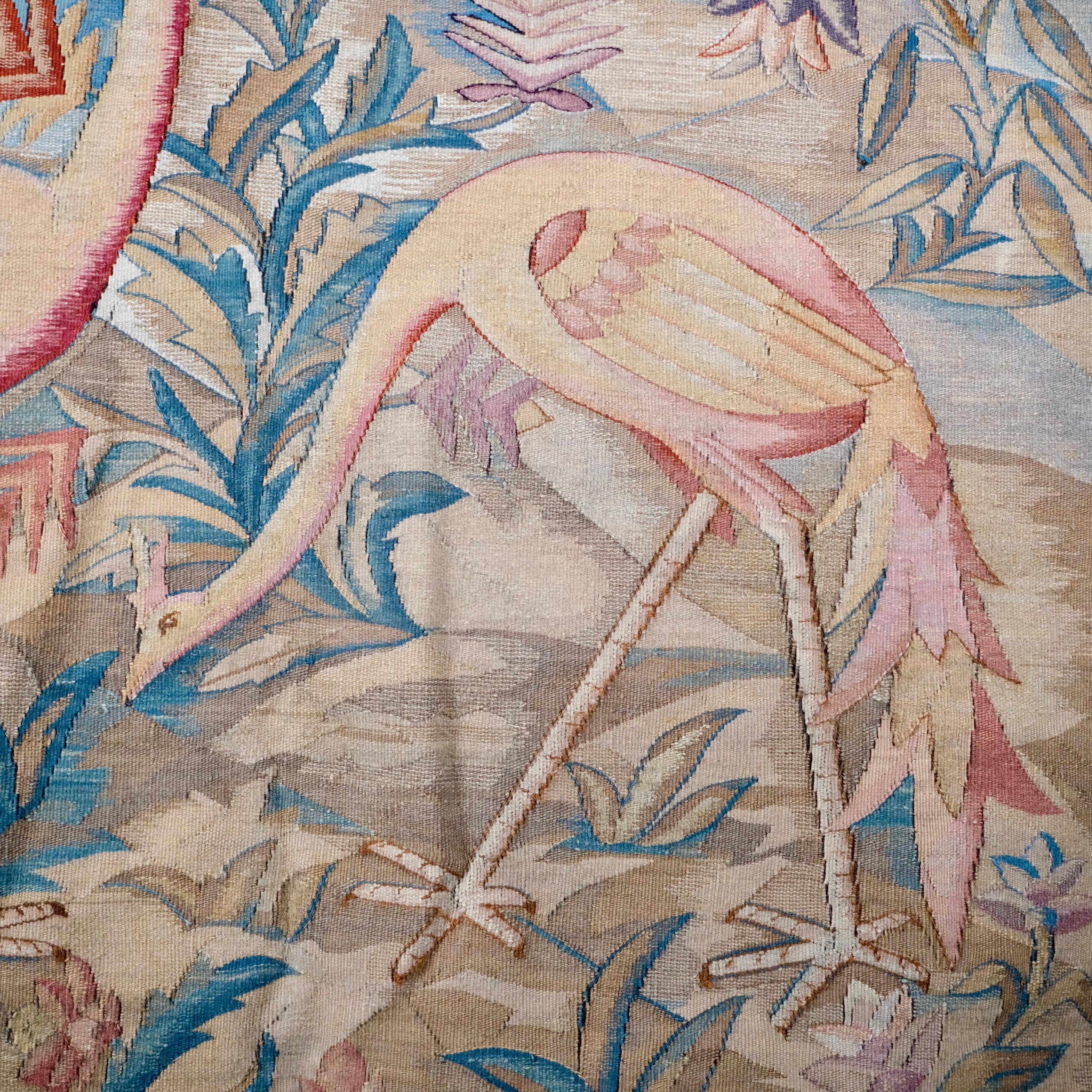 Exotic verdure or chinoiserie tapestry from Aubusson, end of 19th-20th century 1
