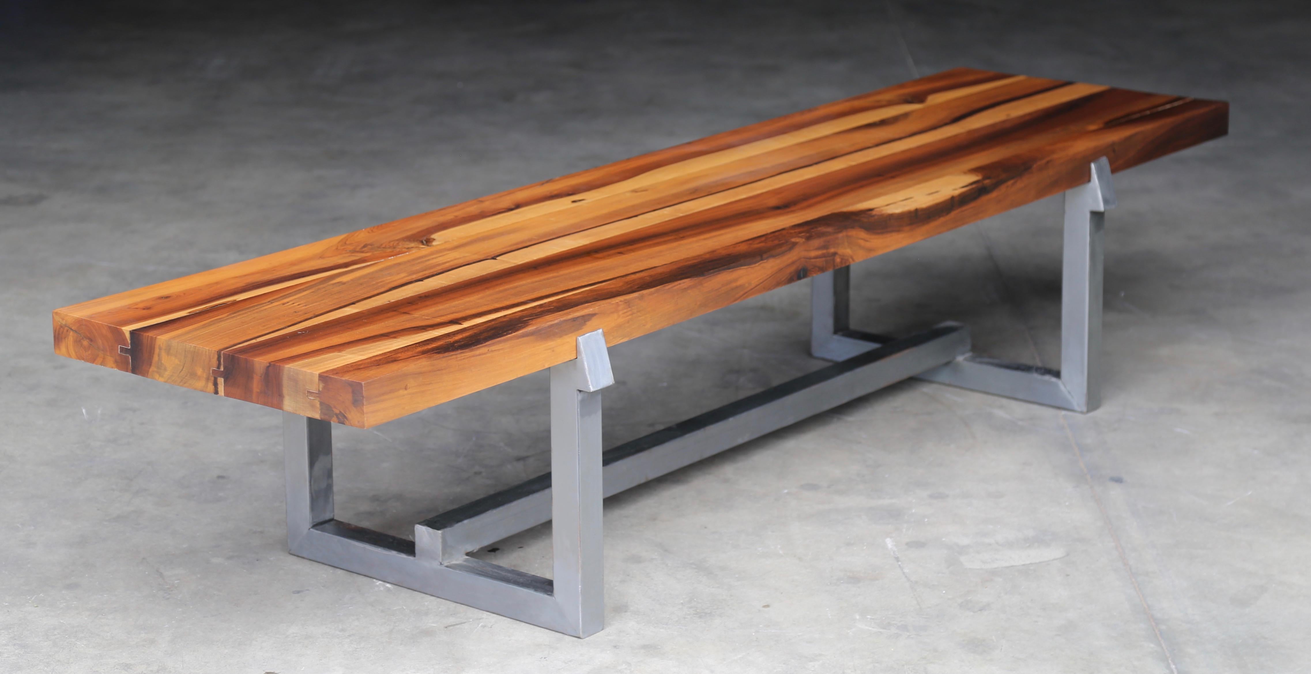 custom wood bench
