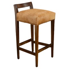 Exotic Wood Contemporary Stool in Hair Hide from Costantini, Umberto 'In Stock'