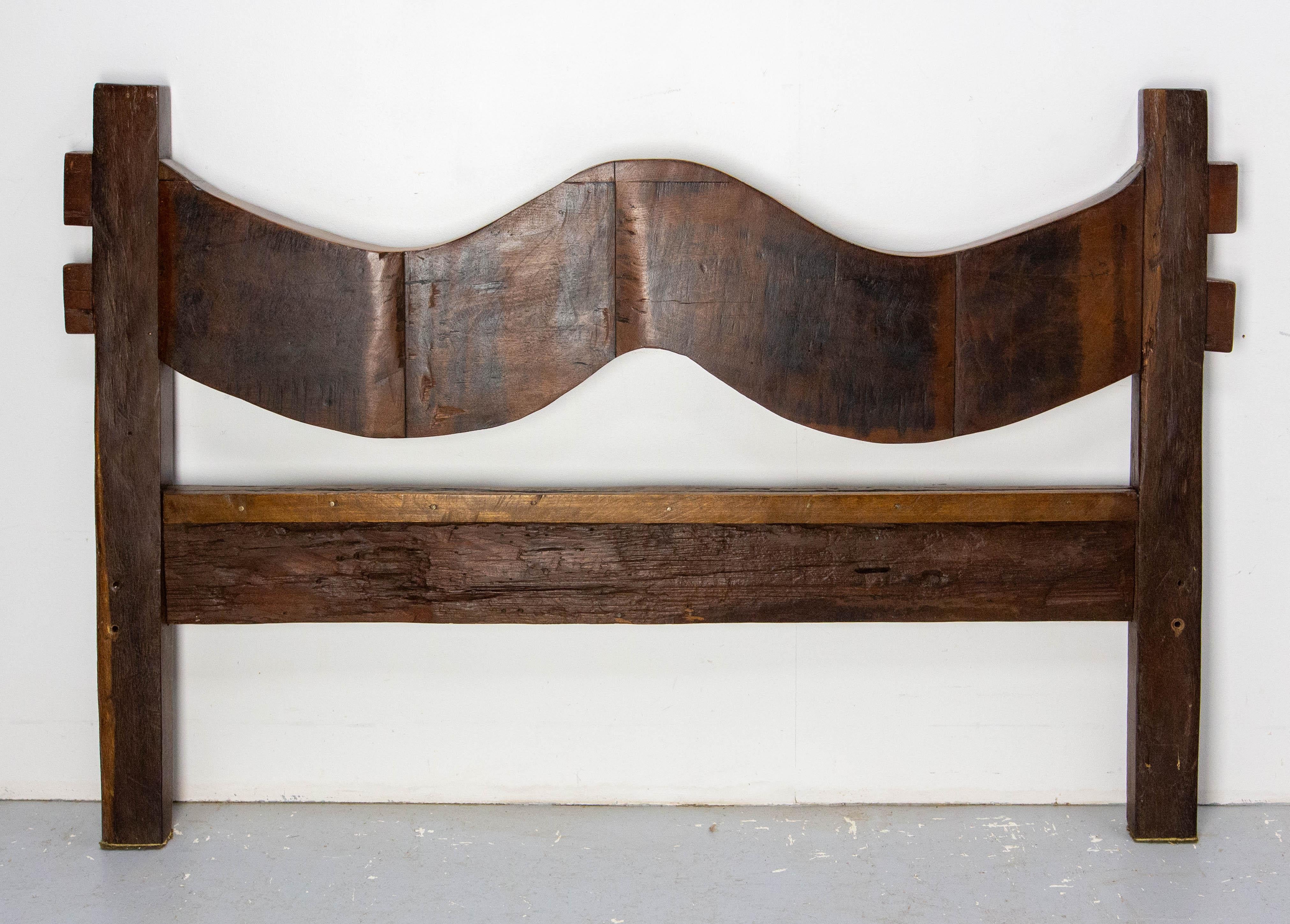 Mid-Century moderno Testata in legno esotico per letto matrimoniale del 1960 circa, Brasile in vendita