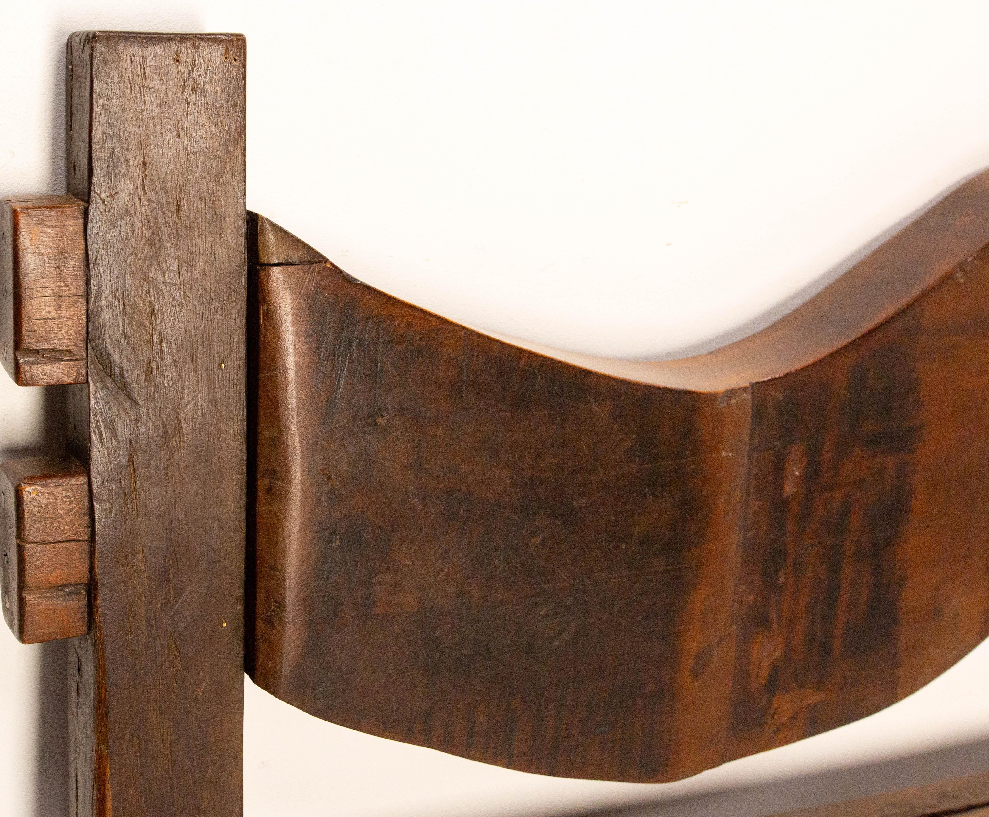Testata in legno esotico per letto matrimoniale del 1960 circa, Brasile in vendita 2