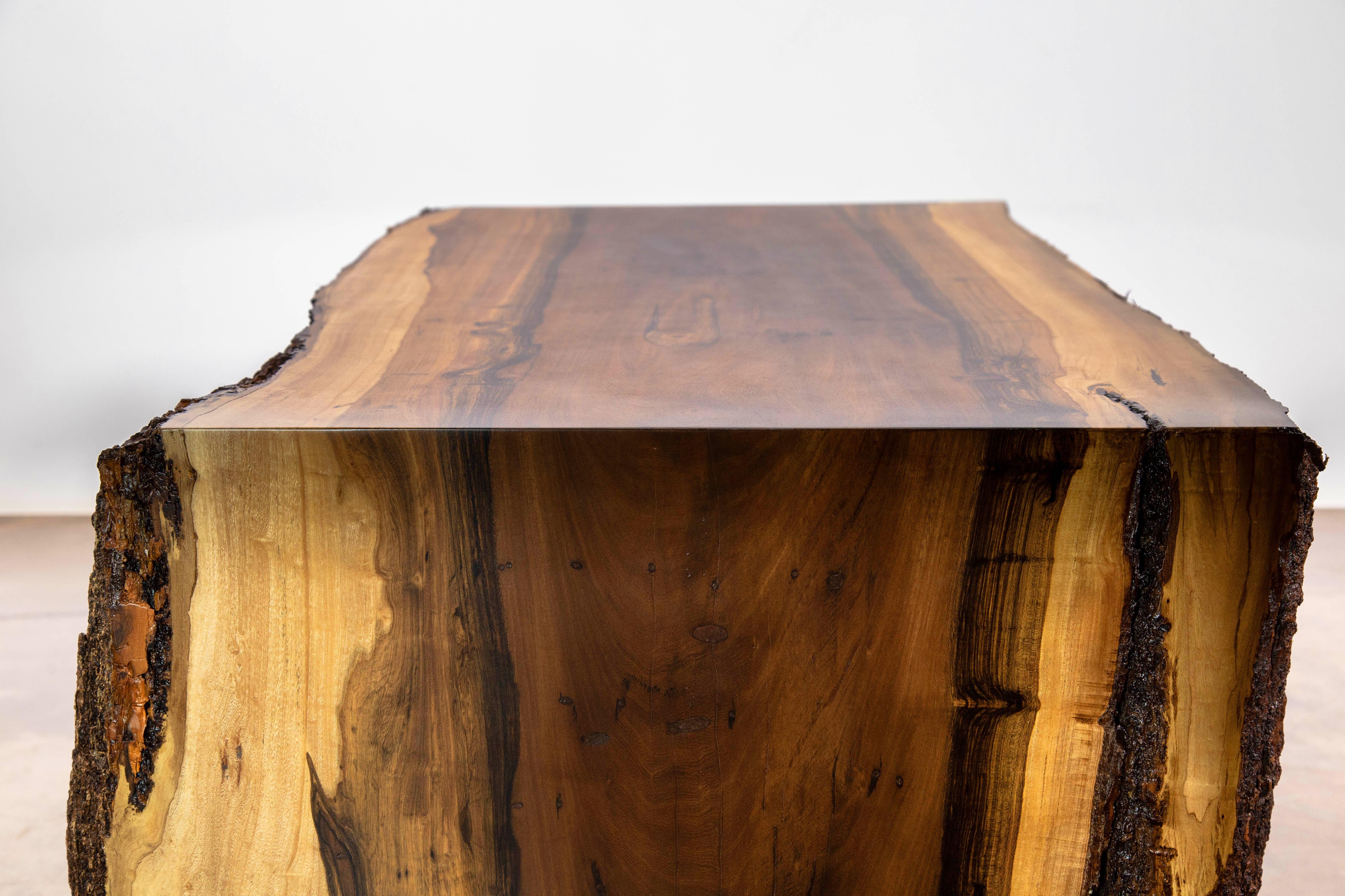 Exotic Wood Live-Edge Waterfall Coffee Table from Costantini, Carlo 'in Stock' For Sale 3