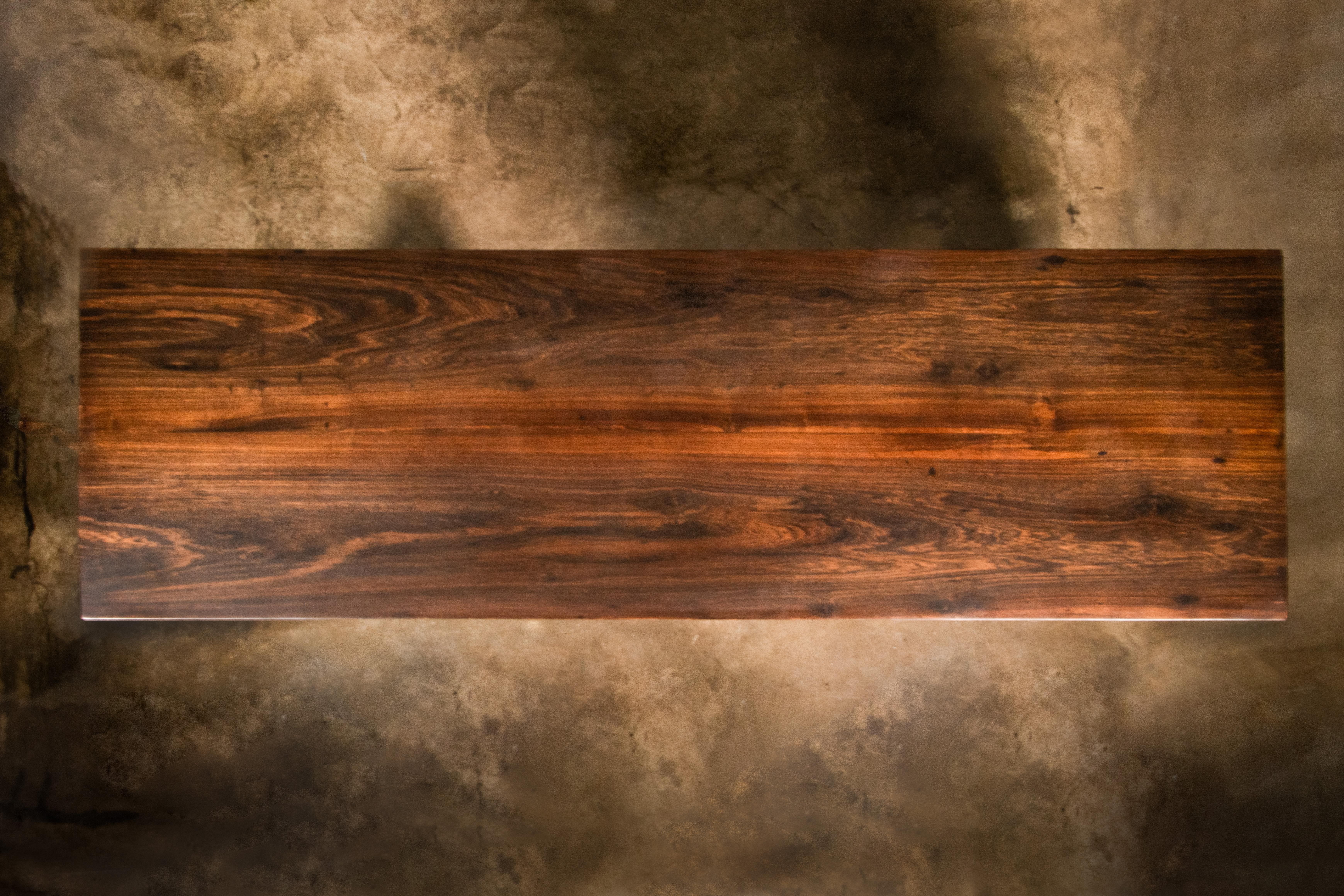 Sideboard aus exotischem Holz und Ölgeriebener Bronze (2 Türen) von Costantini, Bertolucci im Angebot 4