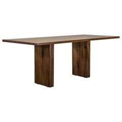 Exotic Wood Twin Pedestal Modern Dining Table from Costantini, Andre 'In Stock'