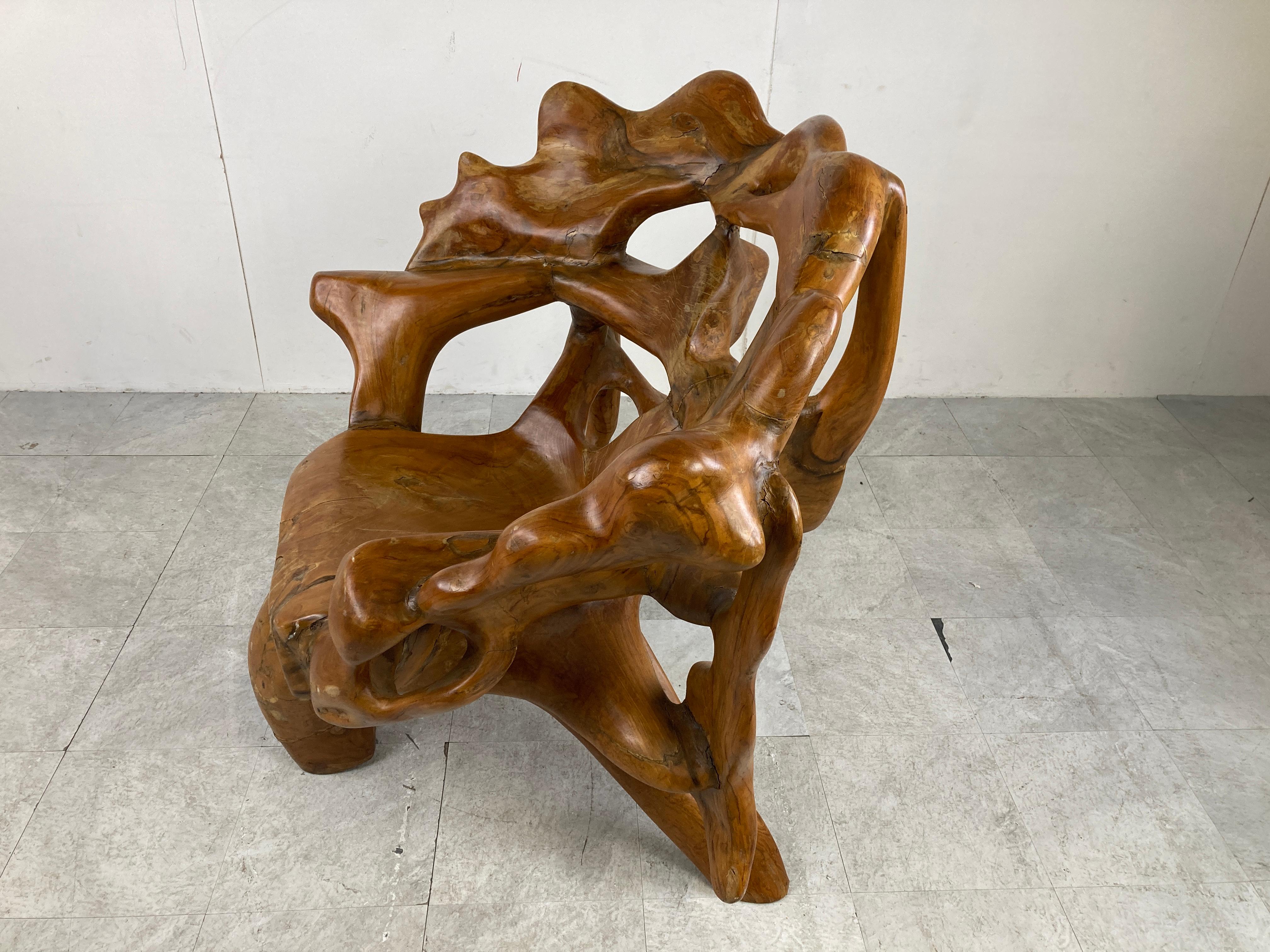 Exotic Wooden Tree Root Chair 3