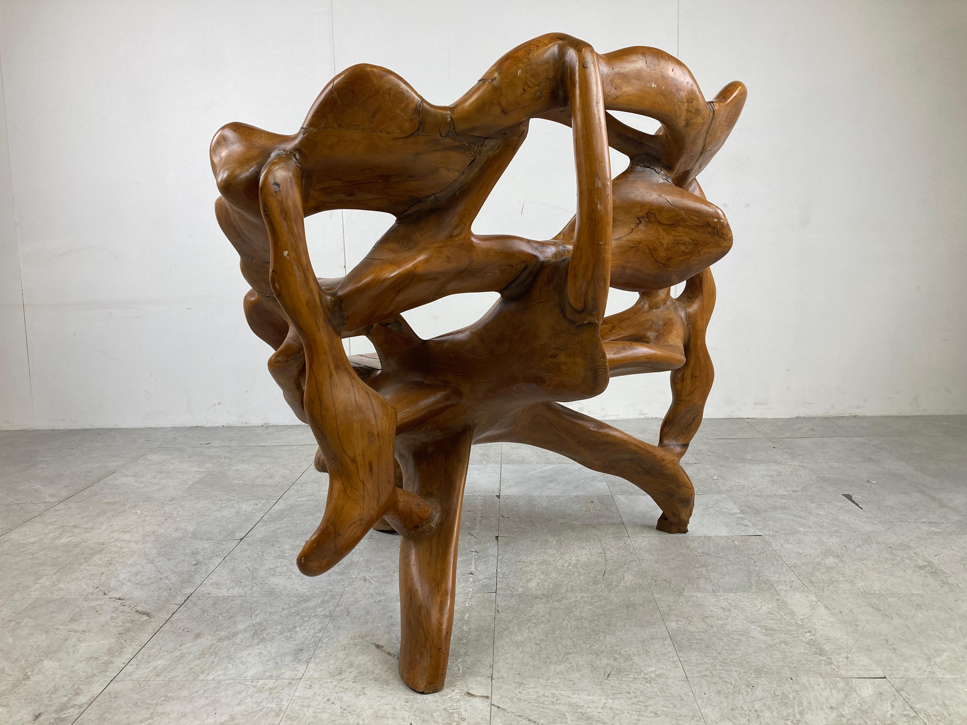 Exotic Wooden Tree Root Chair 6