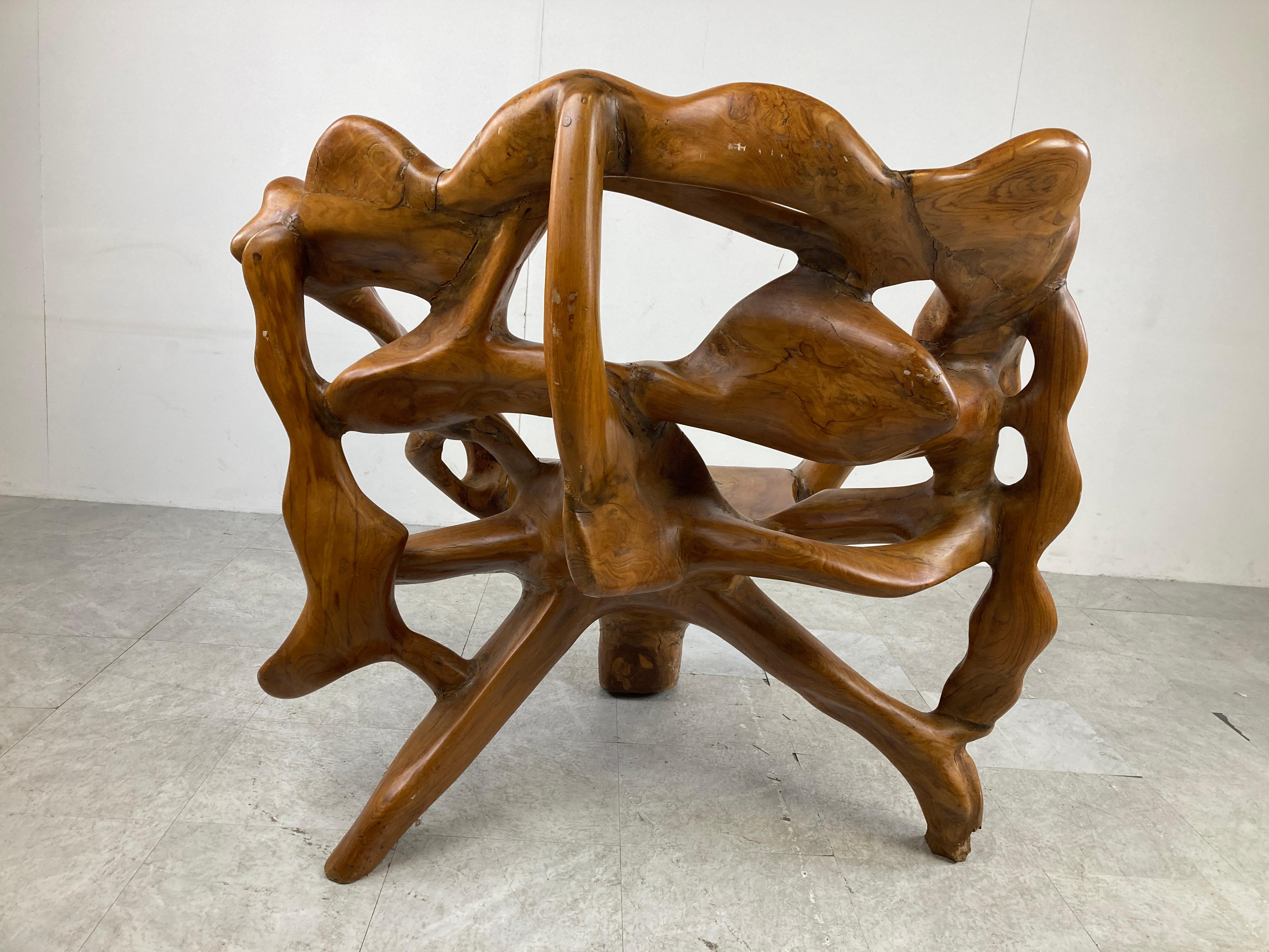 Exotic Wooden Tree Root Chair 7