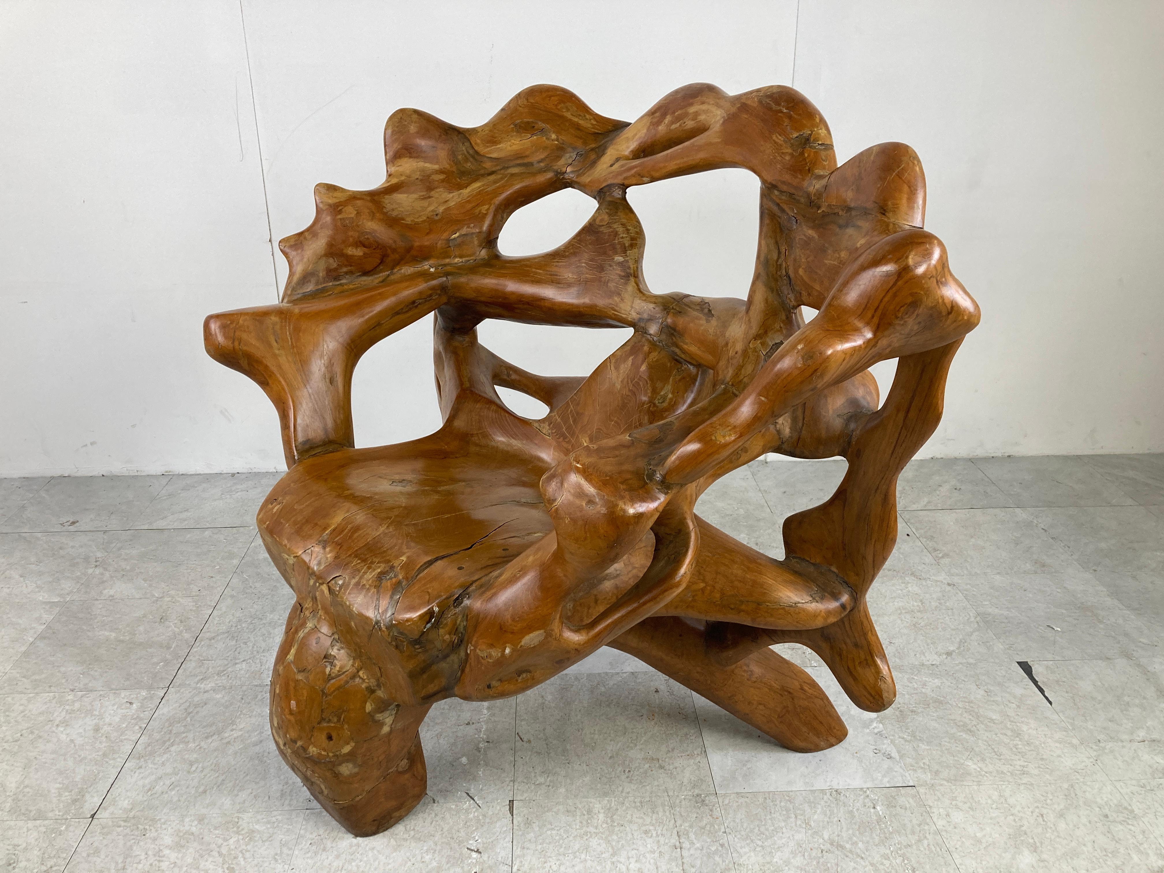 Exotic Wooden Tree Root Chair 1