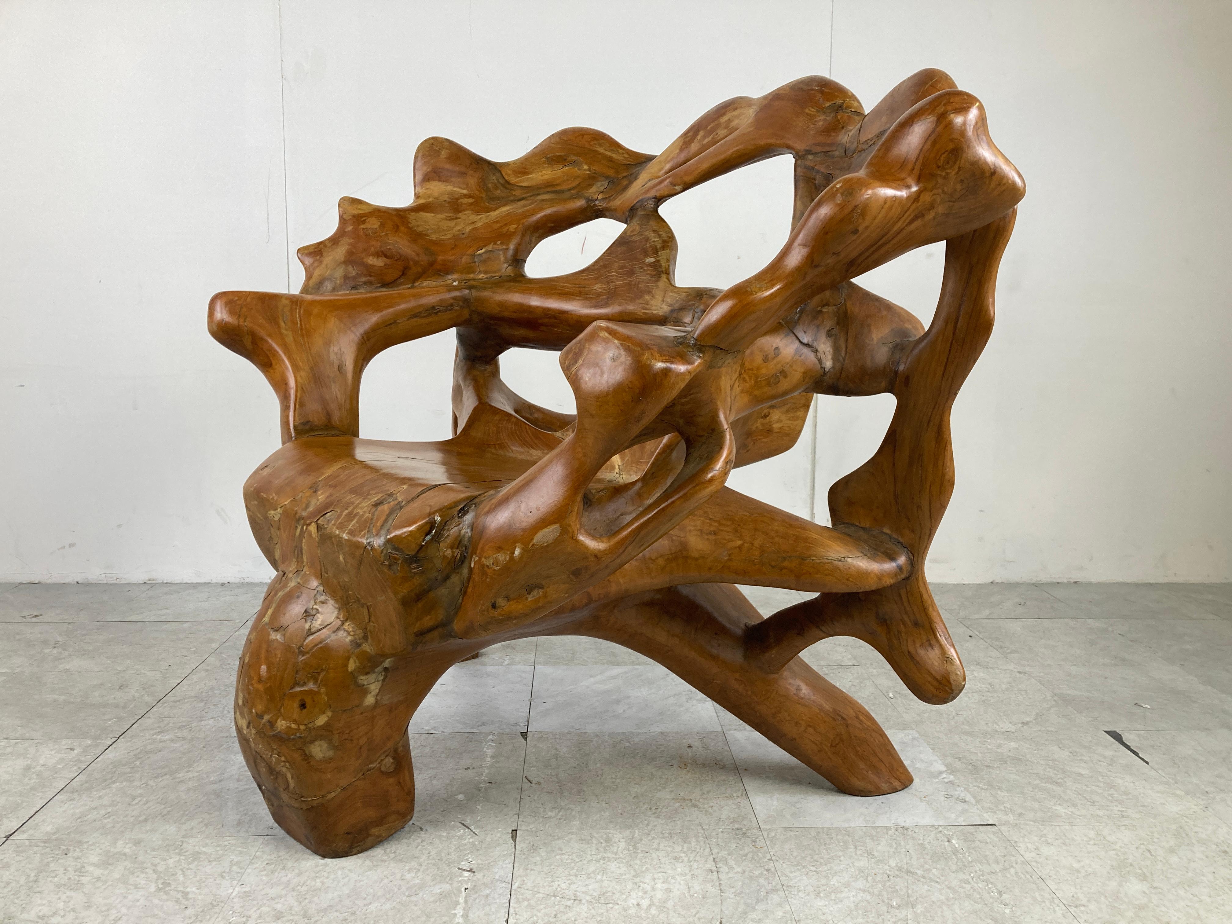 Exotic Wooden Tree Root Chair 2