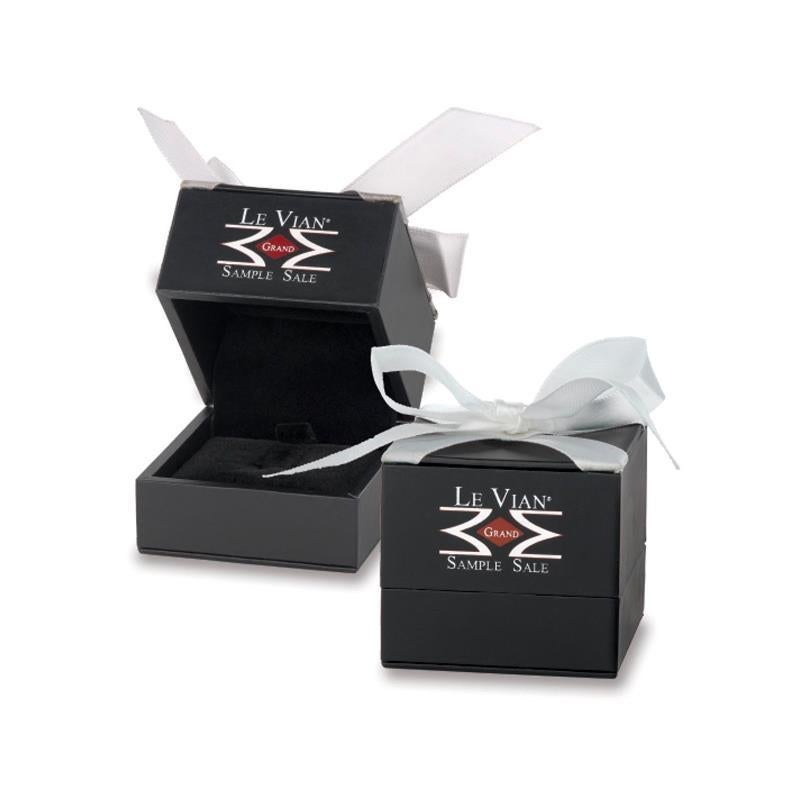 Exotics® Ring featuring Blackberry Diamonds® , Vanilla Diamonds® set in S14 Honey Gold™