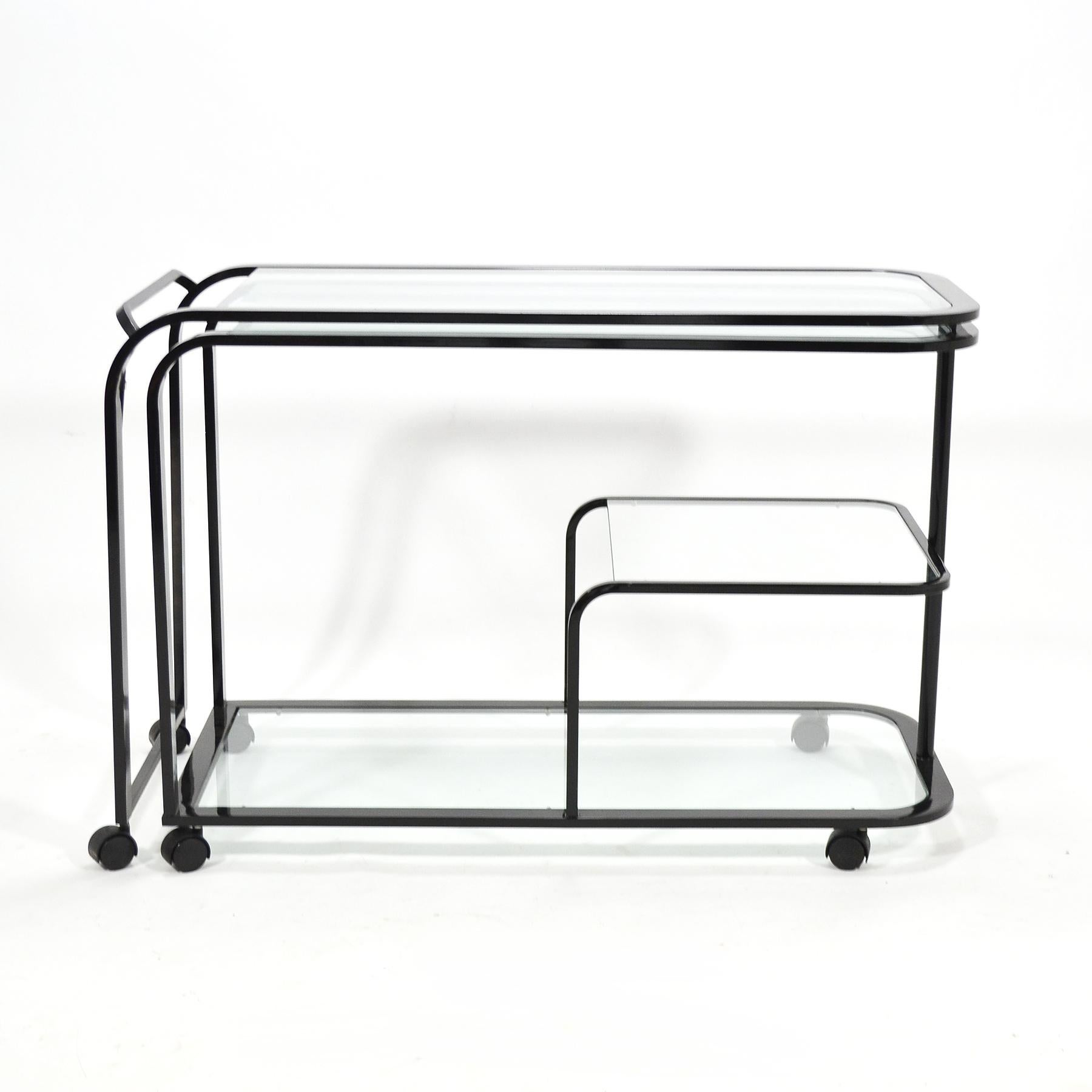 Modern Expandable Bar or Serving Cart by D.I.A.