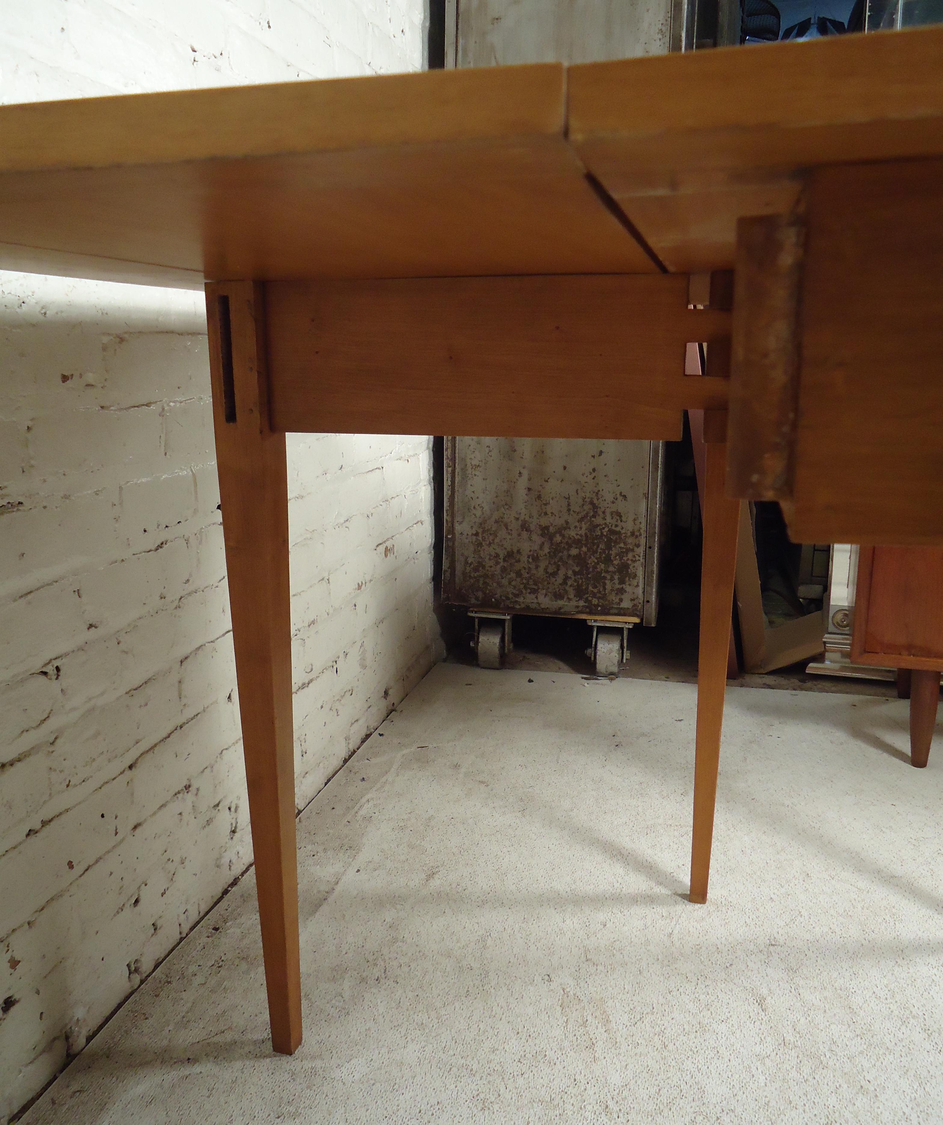 Mid-Century Modern Expandable Console Table