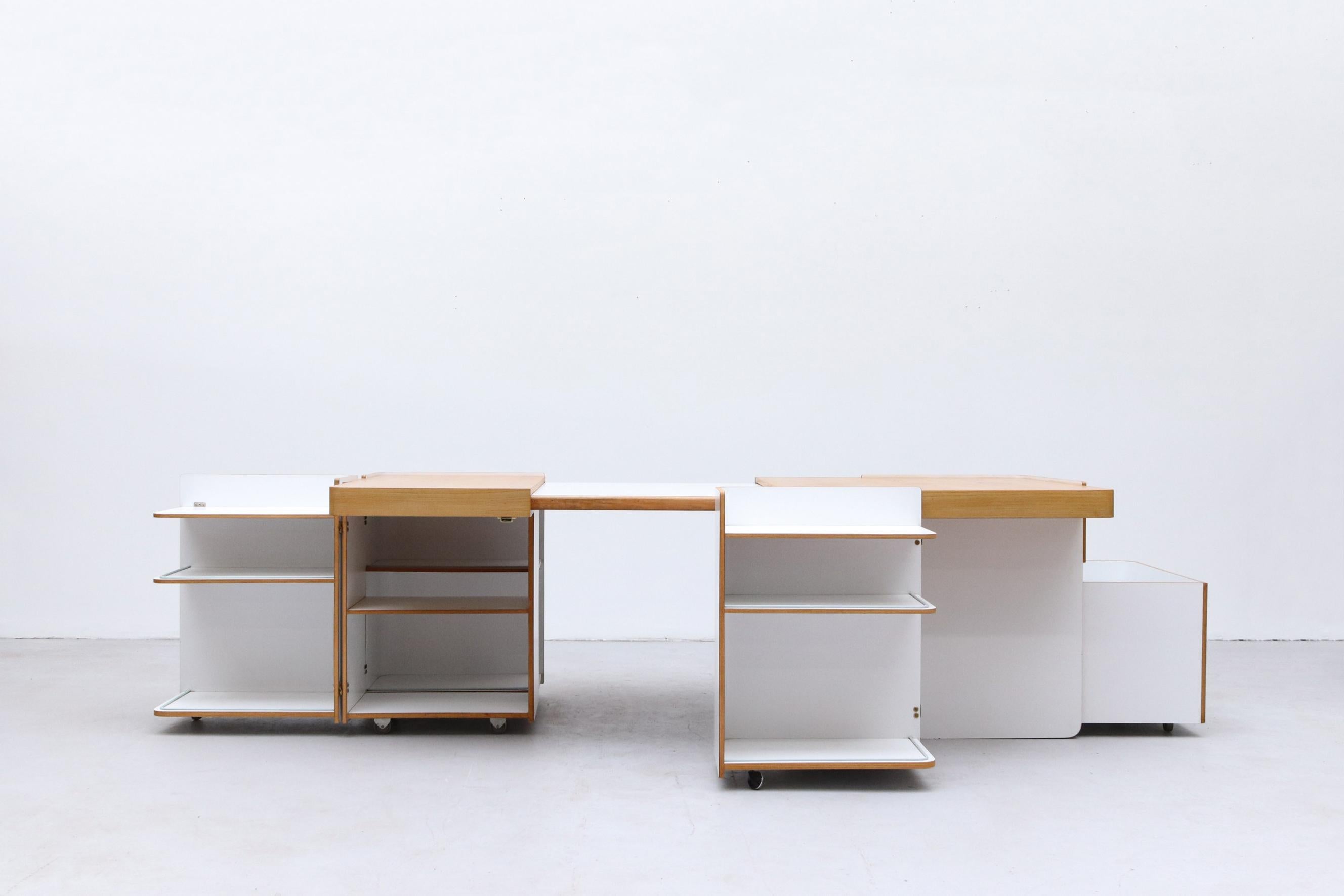 Expandable Desk by Roberto Pamio, Renato Toso & Noti Massari for Stilwood/Italy For Sale 2