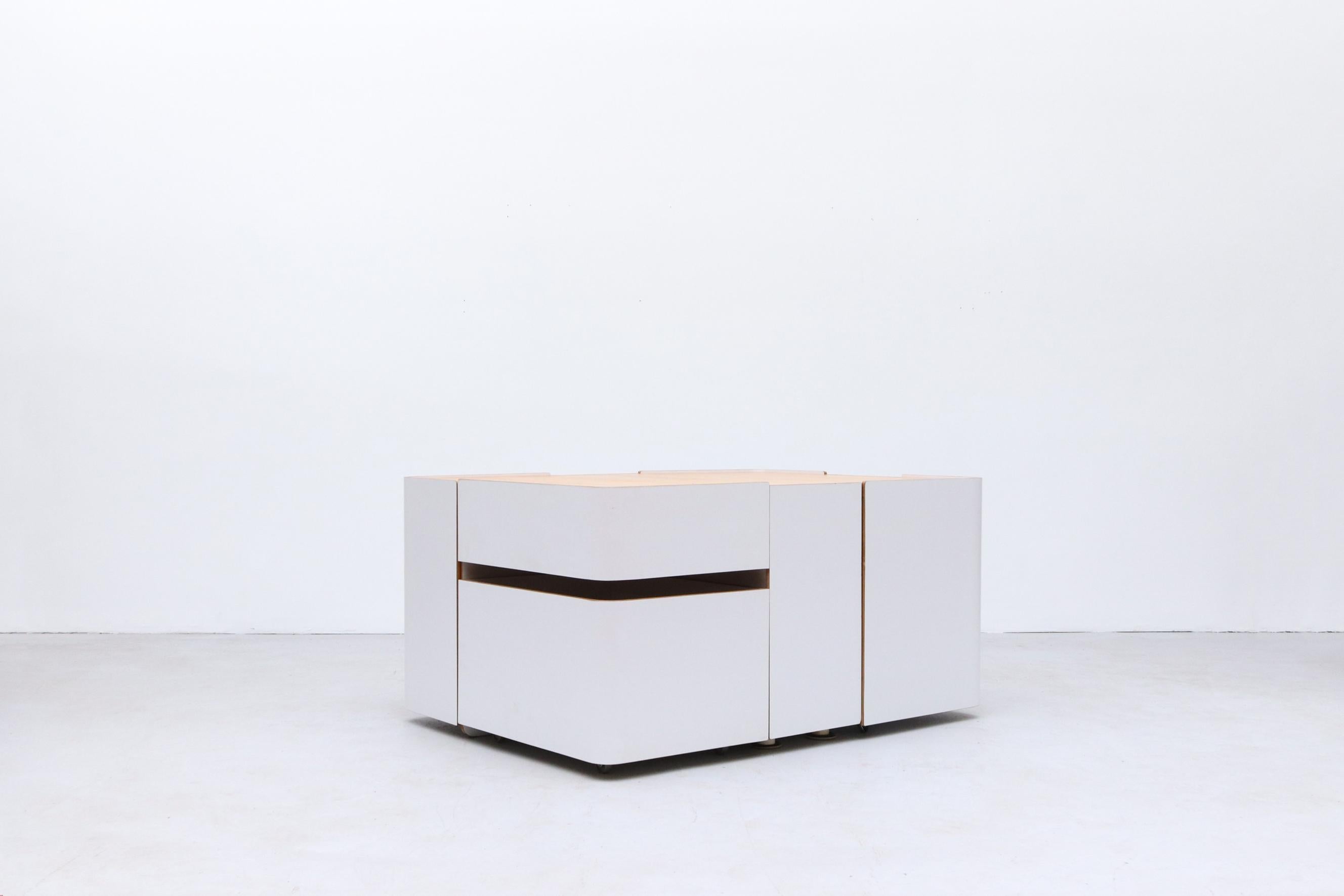 Erweiterbarer Schreibtisch von Roberto Pamio, Renato Toso & Noti Massari für Stilwood/Italien (Moderne der Mitte des Jahrhunderts) im Angebot