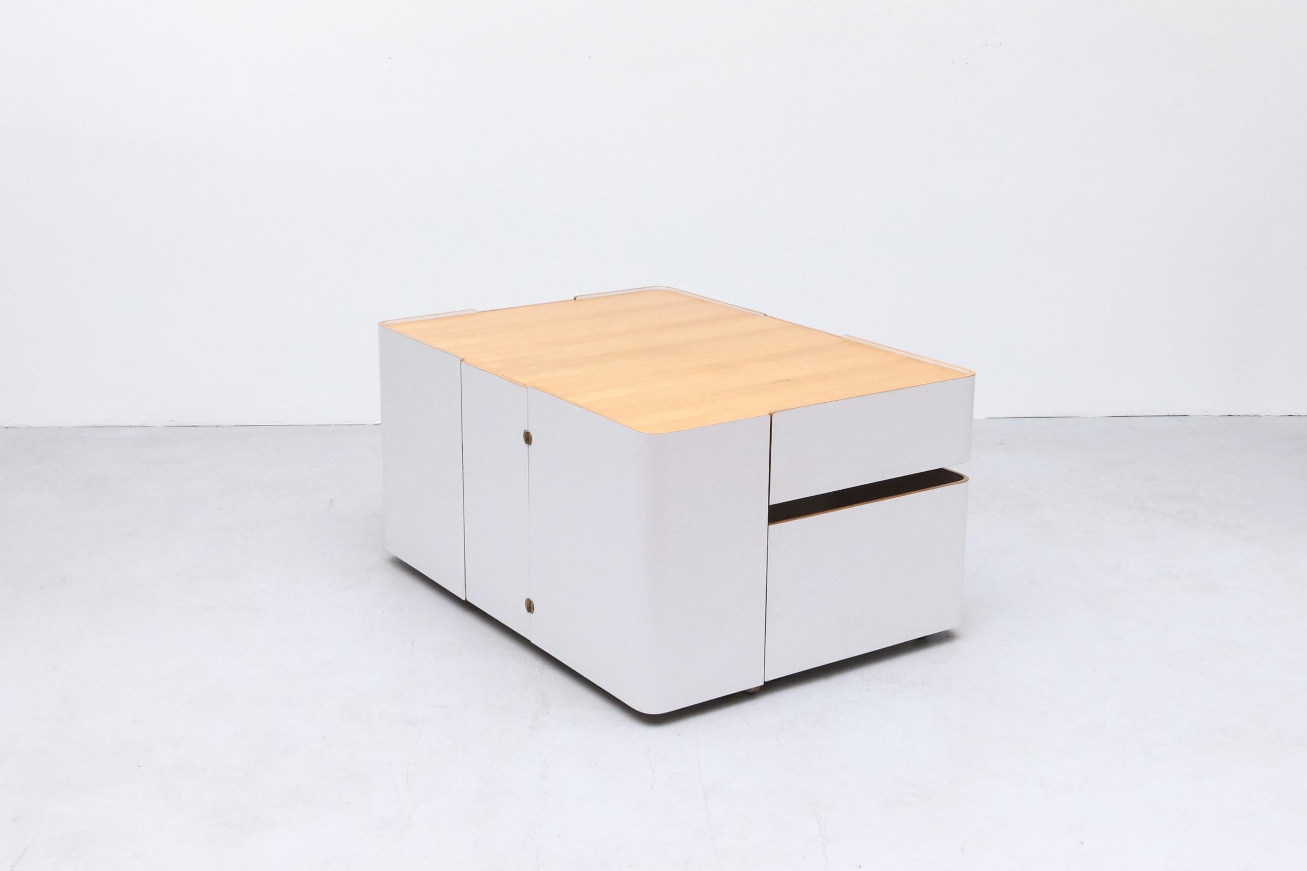 Mid-Century Modern Expandable Desk by Roberto Pamio, Renato Toso & Noti Massari for Stilwood/Italy For Sale