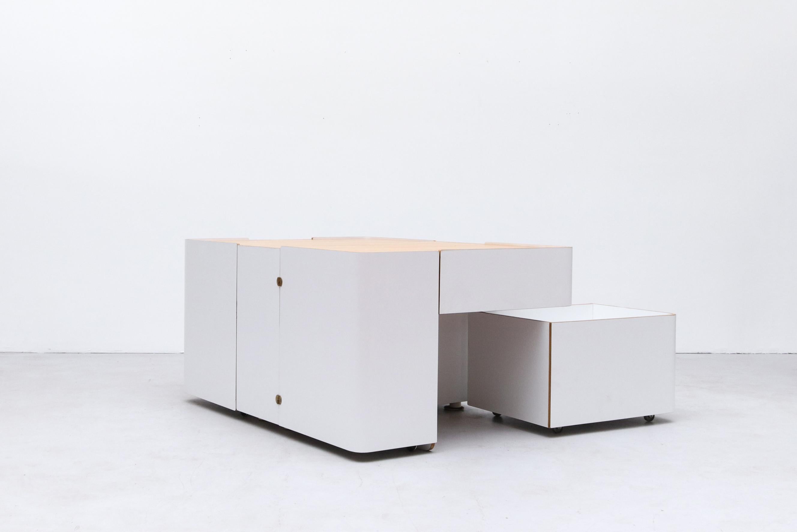 Erweiterbarer Schreibtisch von Roberto Pamio, Renato Toso & Noti Massari für Stilwood/Italien (Holz) im Angebot