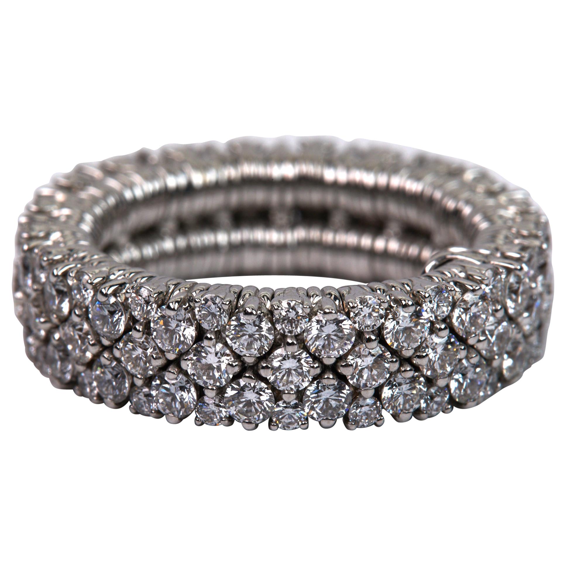 Expandable Diamond Band Ring For Sale