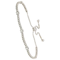 Bracciale tennis con diamanti espandibile da 2 carati