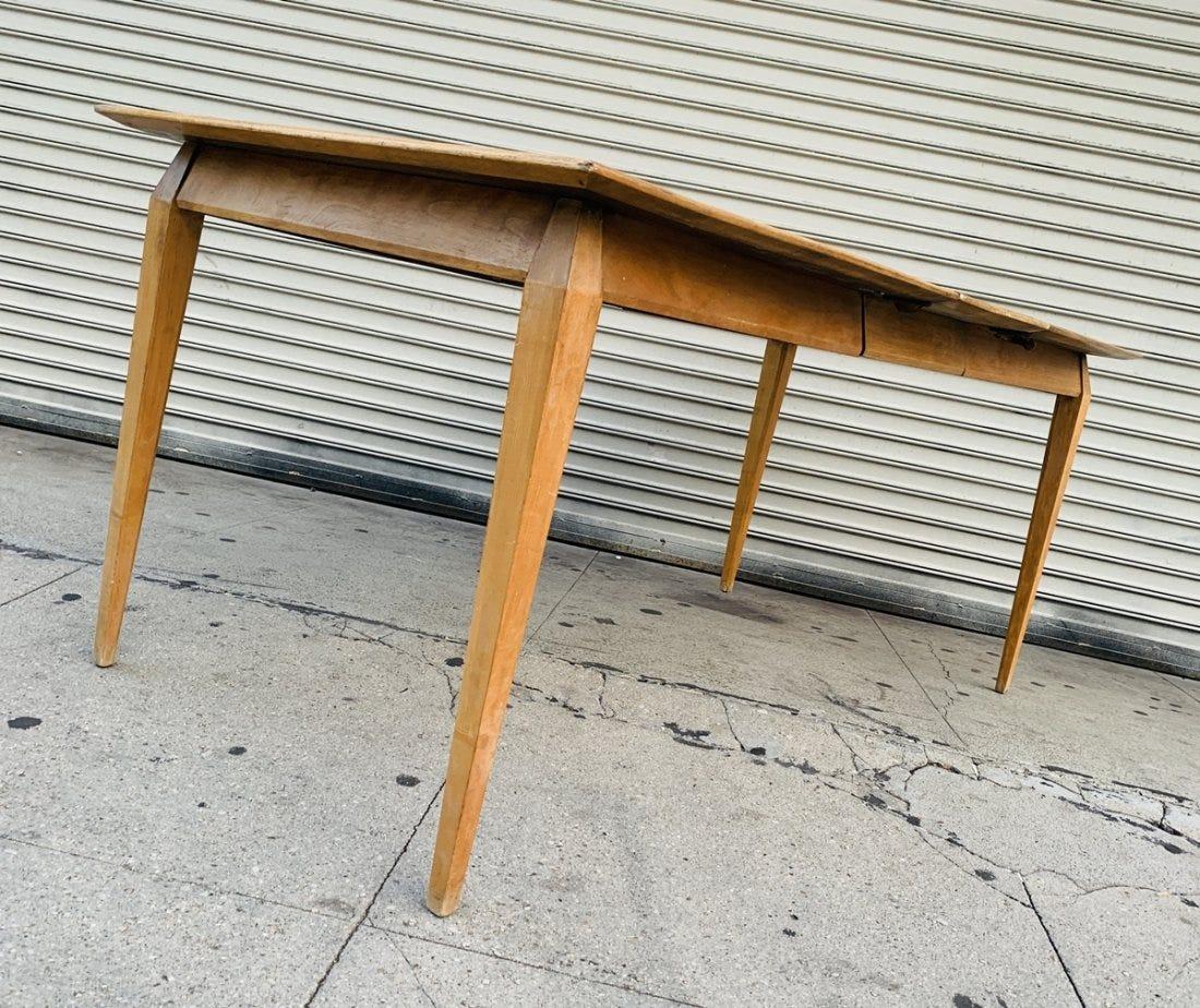 Expandable Dining Table by Heywood Wakefield In Fair Condition In Los Angeles, CA