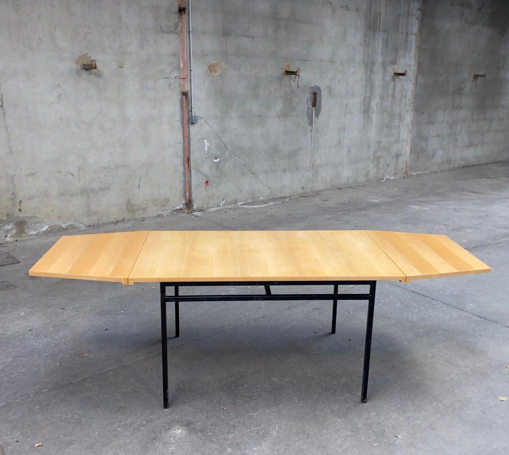 Mid-Century Modern Expandable Dining Table by Pierre Guariche & A.R.P