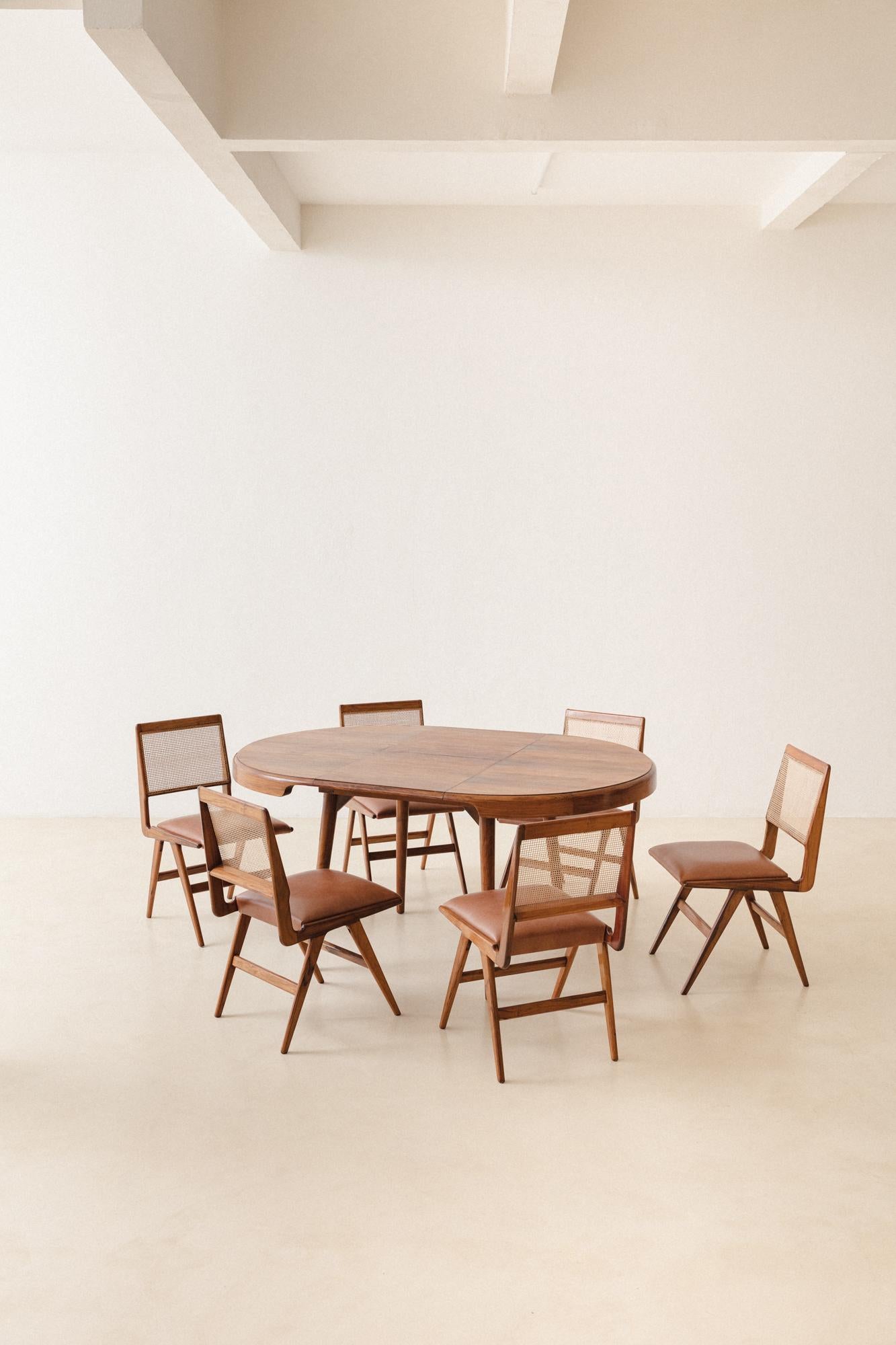 Table de salle à manger extensible en CIRCA par Carlo Hauner et Martin Eisler, vers 1955 en vente 8