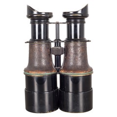 Expandable Leather Wrapped Maritime Binoculars by Iris, Paris, circa 1880-1915