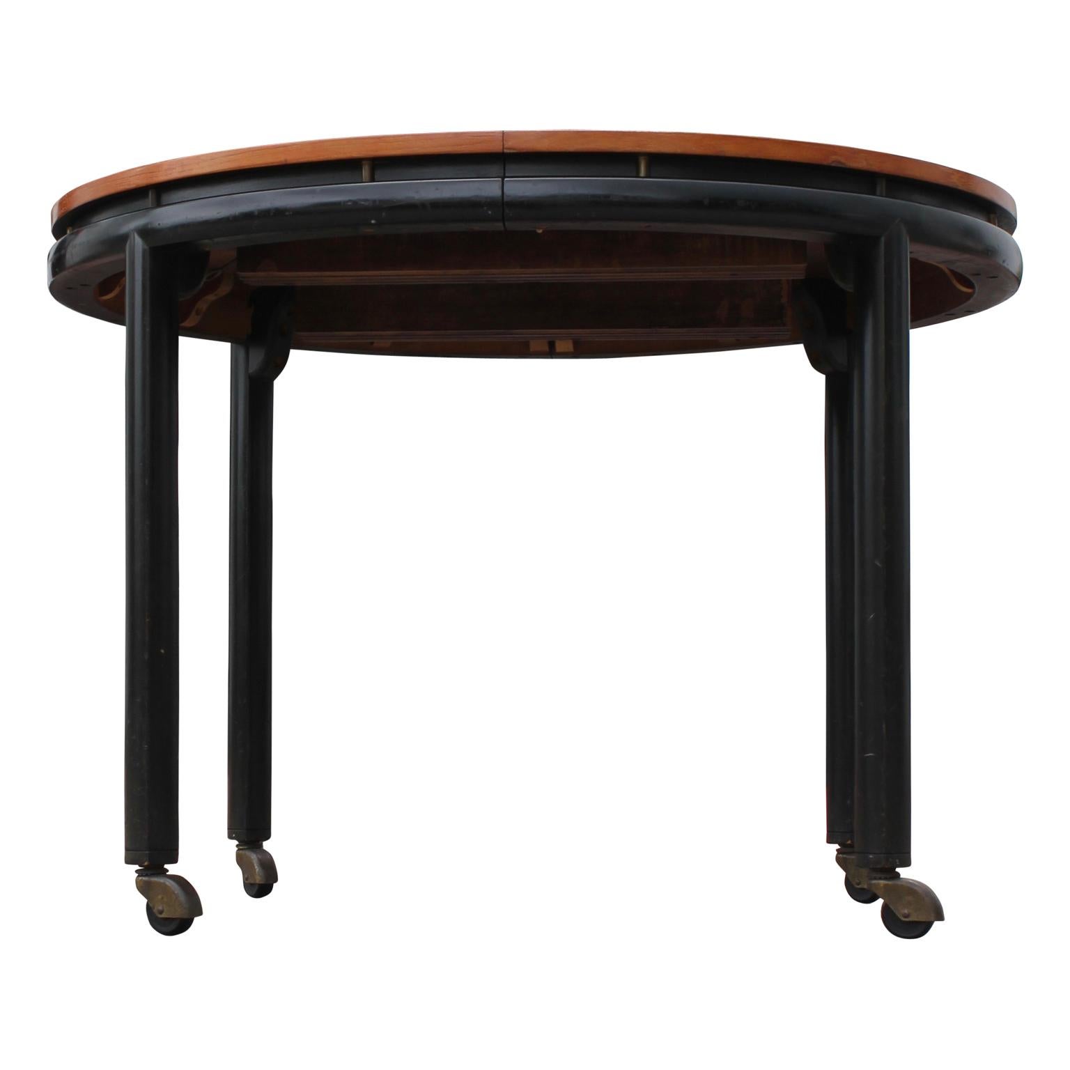 Mid-Century Modern Expandable Oval Table by Michael Taylor for Baker New World Collection