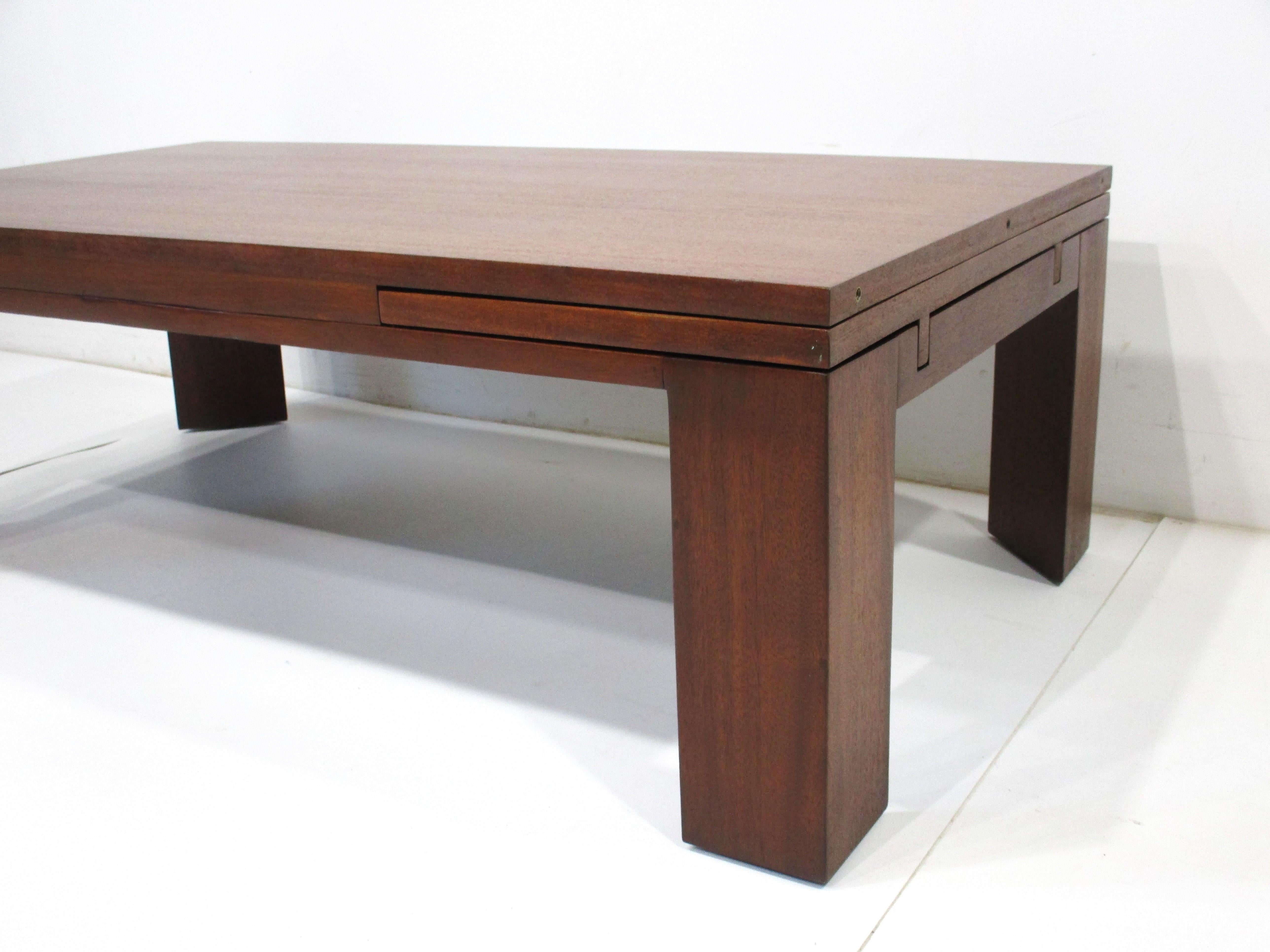 American Expandable Refectory Coffee Table by Edward Wormley for Dunbar  For Sale