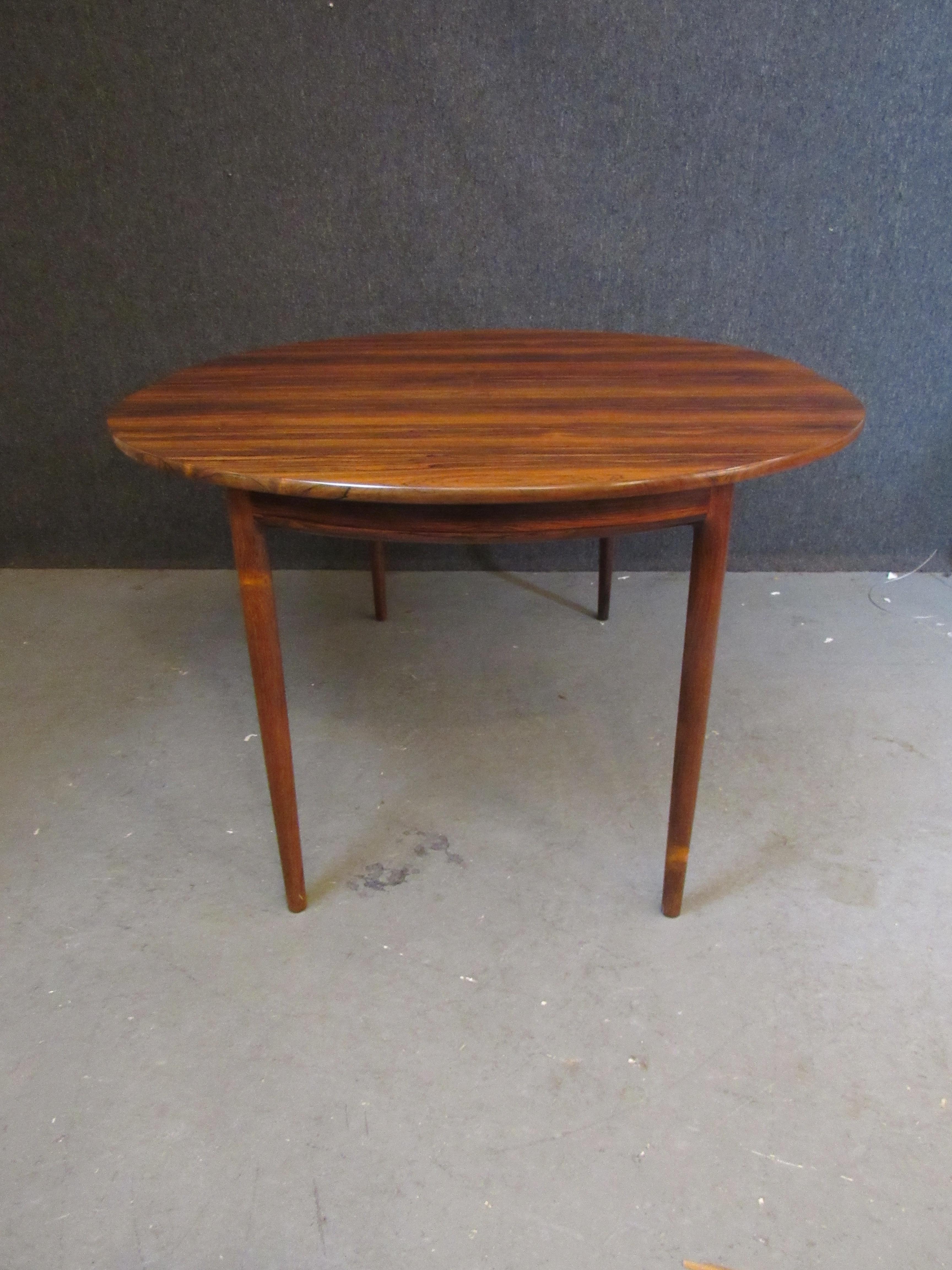 Expandable Rosewood Dining Table by Ib Kofod-Larsen for Seffle 7