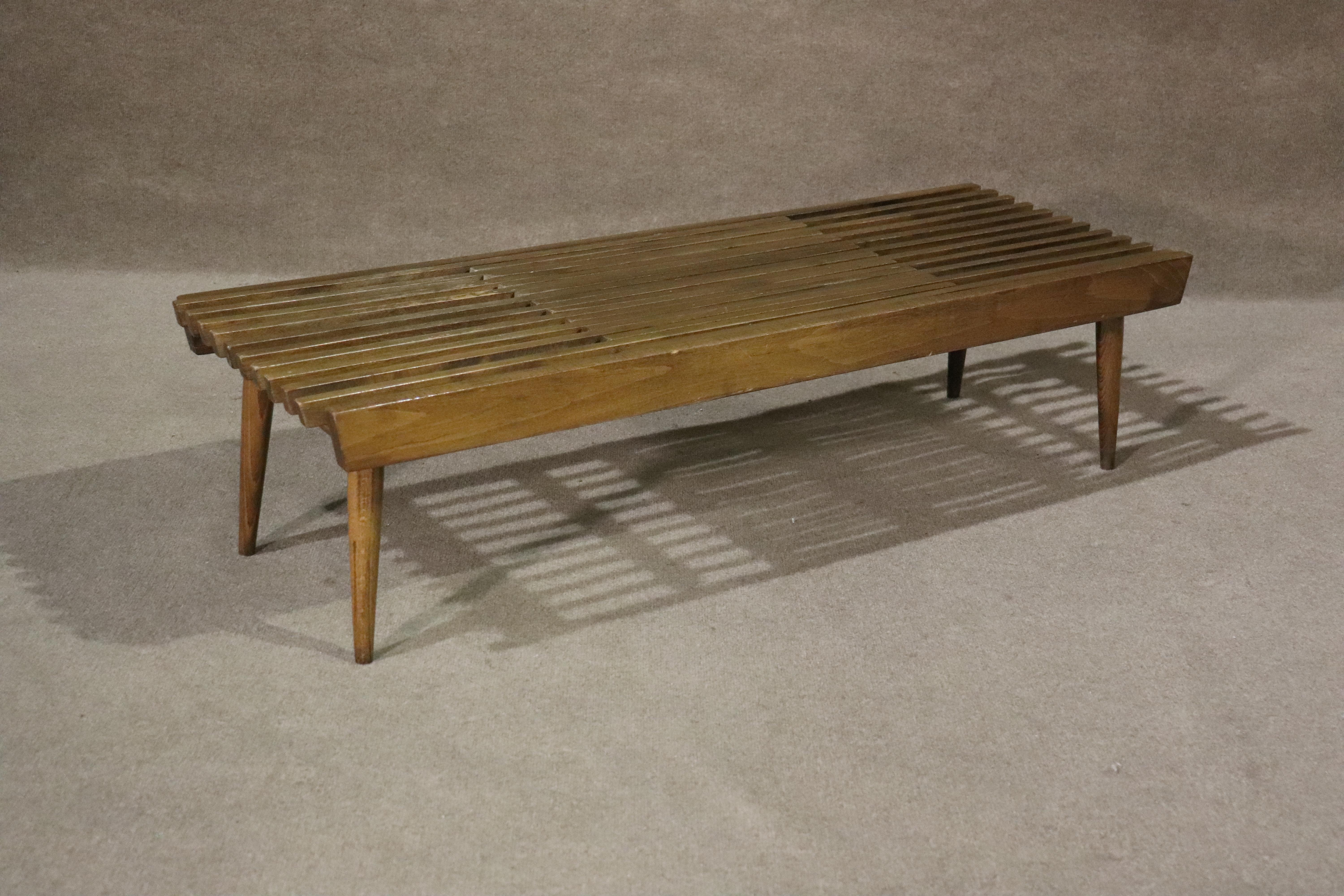 20th Century Expandable Slat Bench / Table For Sale